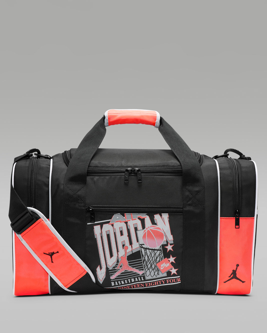 Jordan Bossa d'esport Vintage 84 (51 l) - Negre/Infrared