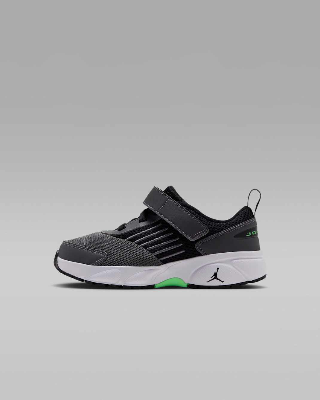 Jordan Trunner Flow Little Kids' Shoes - Dark Grey/Black/White/Scream Green