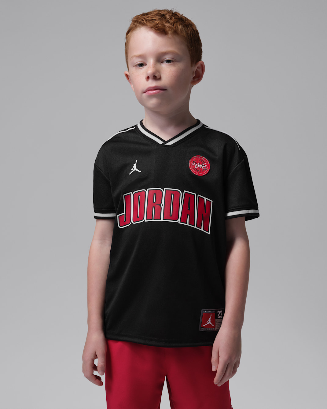 Jersey deportivo para niños talla pequeña Jordan - Negro