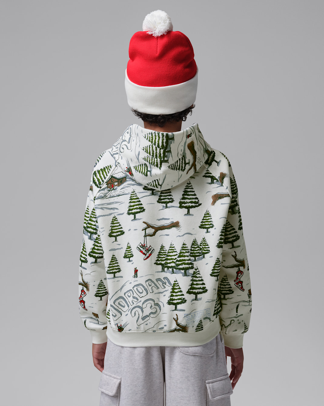 Jordan Big Kids' Holiday Printed Hoodie