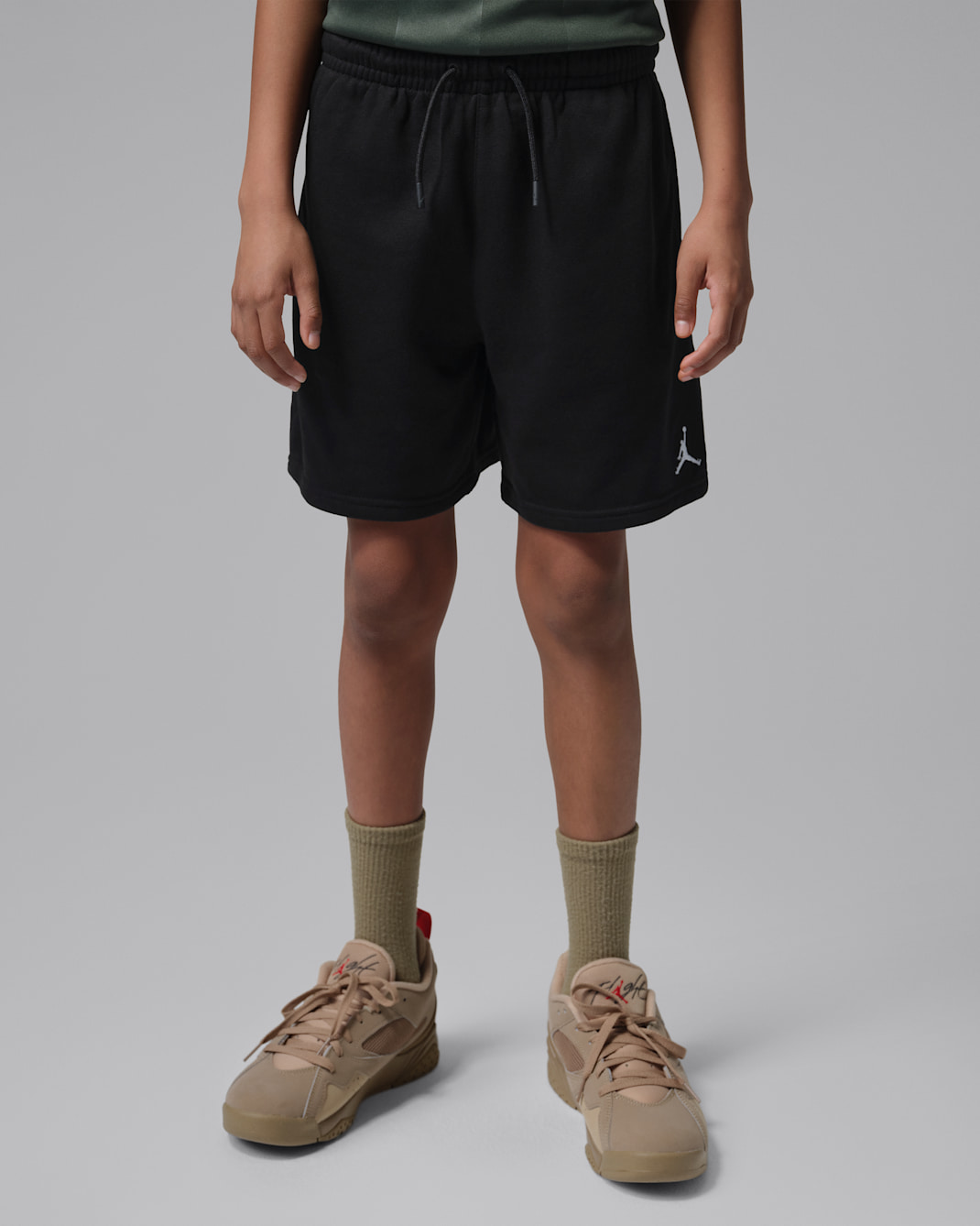 조던 브루클린 프렌치 테리 주니어 쇼츠 - 블랙