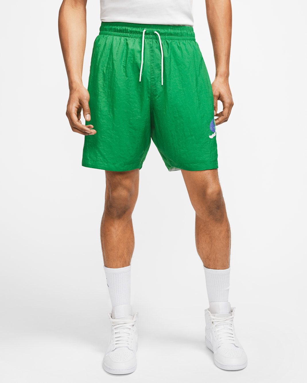 Short Jordan Jumpman Poolside 18 cm pour Homme - Aloe Verde/Rush Violet/Green Strike