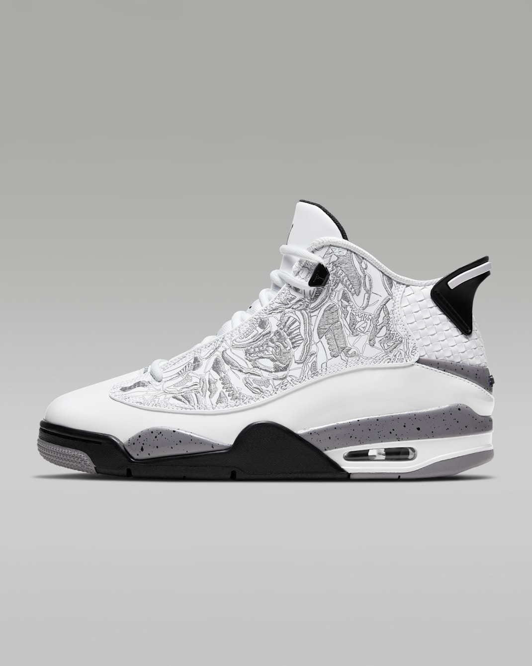 Air Jordan Dub Zero Men's Shoes - White/Cement Grey/Black/Varsity Red
