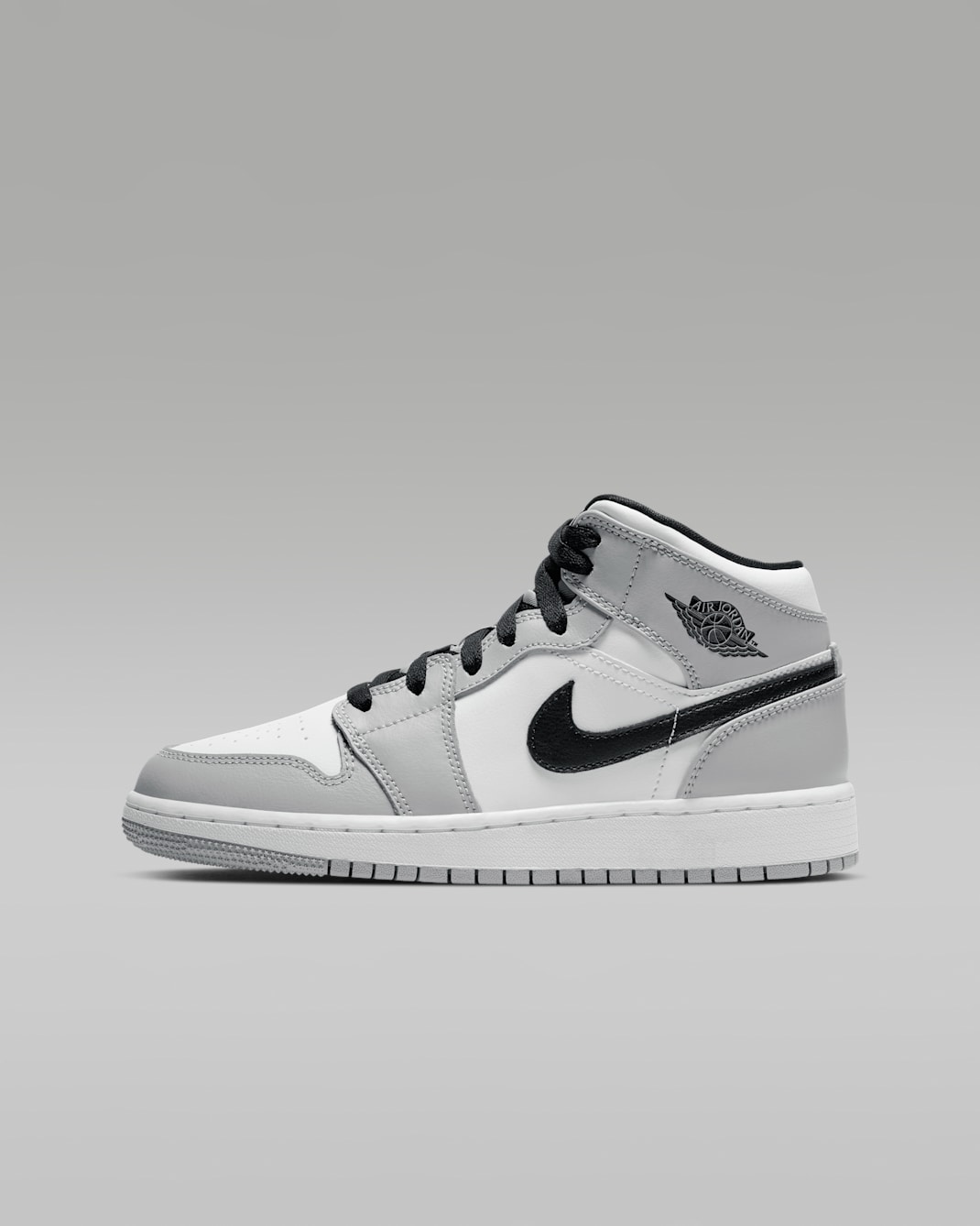Buty dla dużych dzieci Jordan 1 Mid - Light Smoke Grey/Biel/Czerń