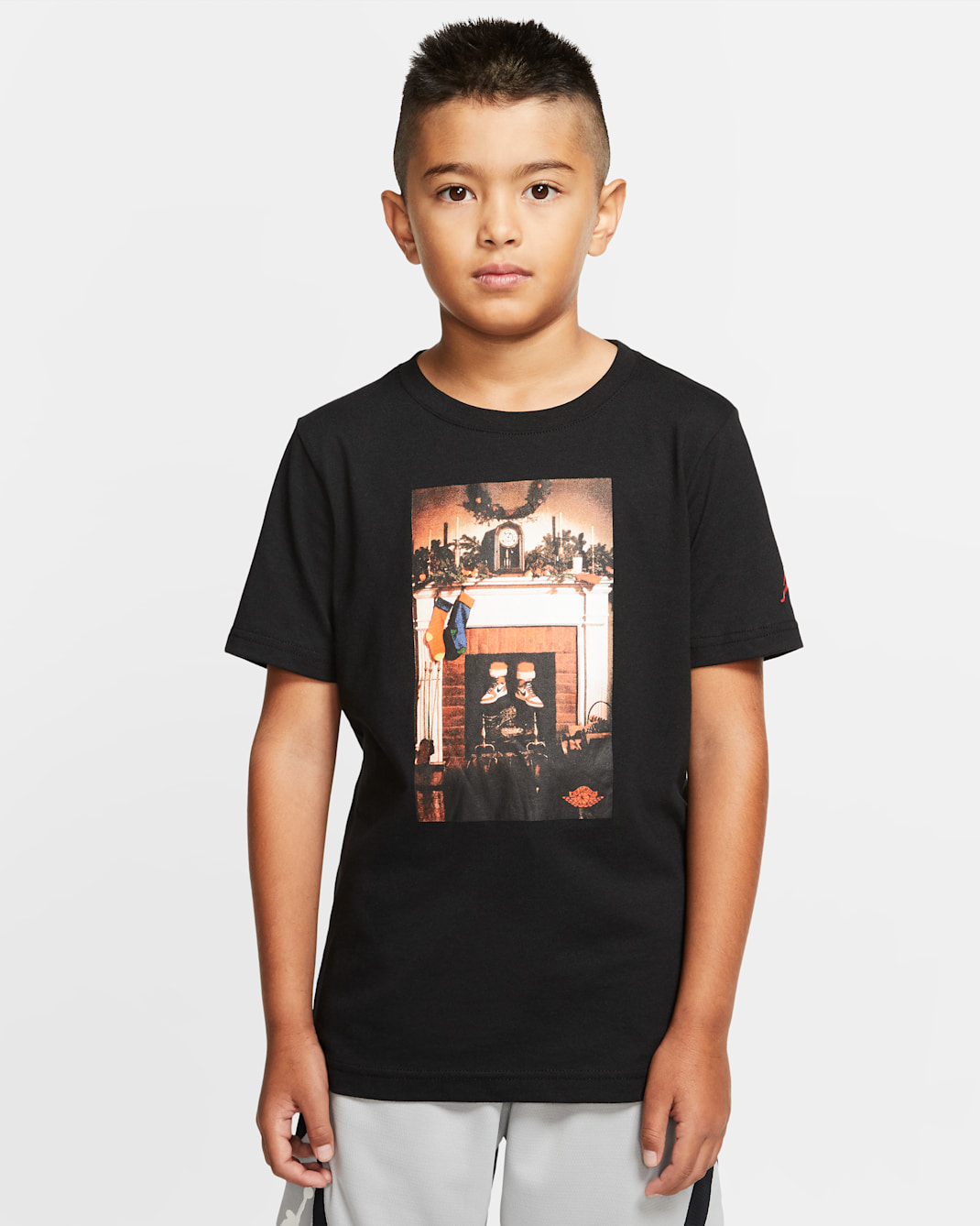 エア ジョーダン ジュニア (ボーイズ) ショートスリーブ Tシャツ - ブラック