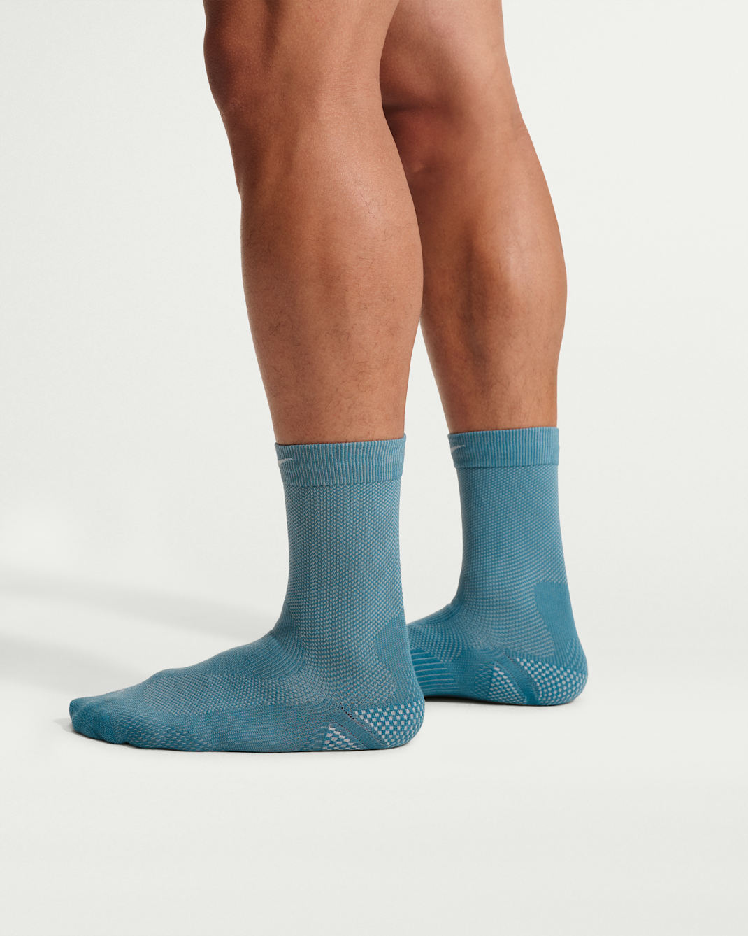 Nike Run Lightweight Running Crew Socks (1 Pair) - Smoky Blue/Smoky Blue/Wolf Grey