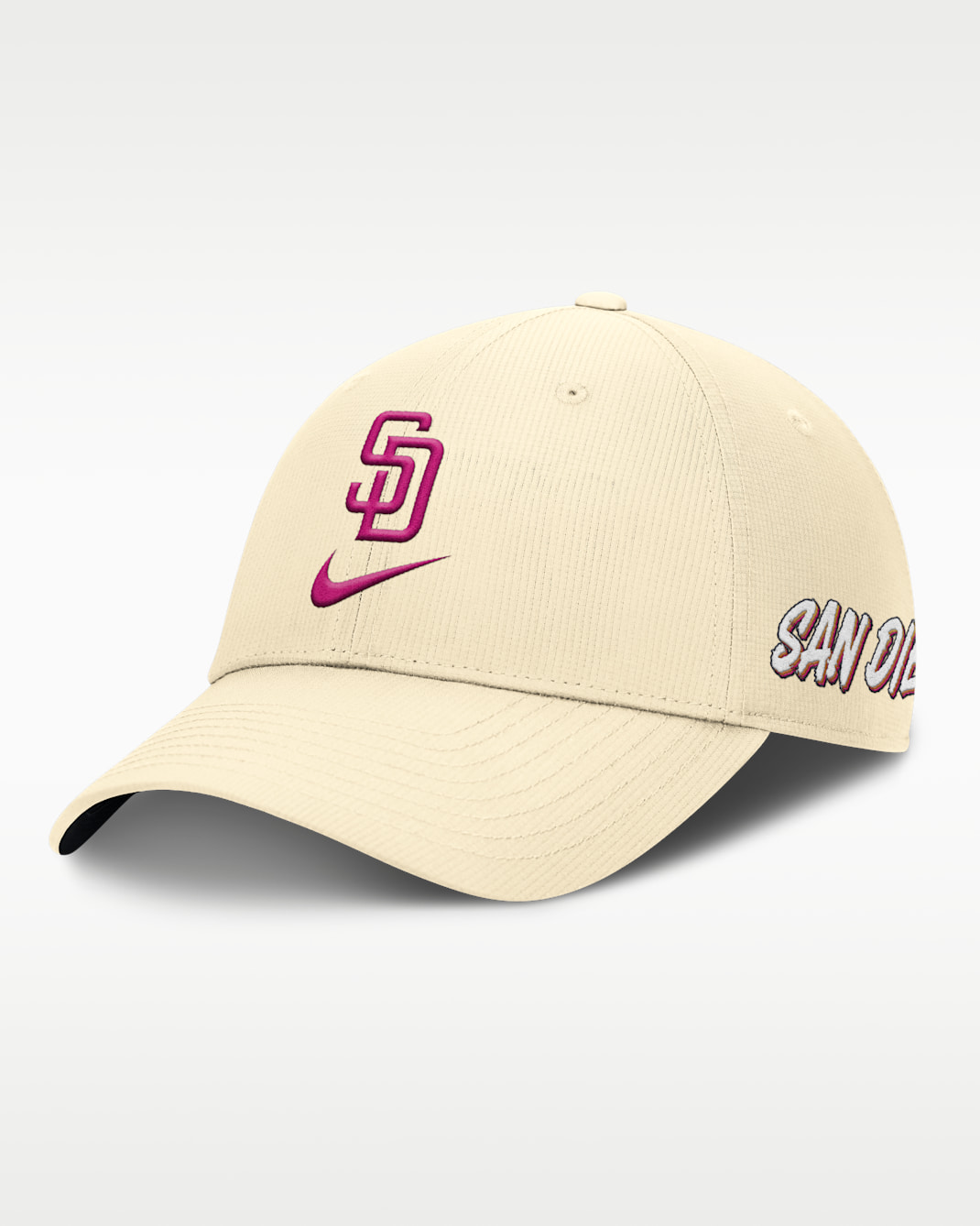 San Diego Padres City Connect Club Men's Nike Dri-FIT MLB Adjustable Hat - Cream