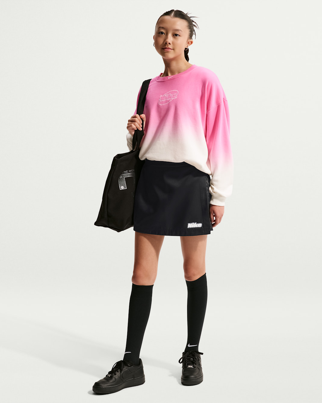 Skort Nike Sportswear – Ragazza - Nero/Bianco