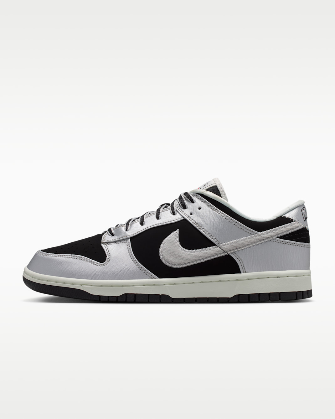 Nike Dunk Low Retro Men's Shoes - Metallic Silver/Black/Sail/Metallic Silver