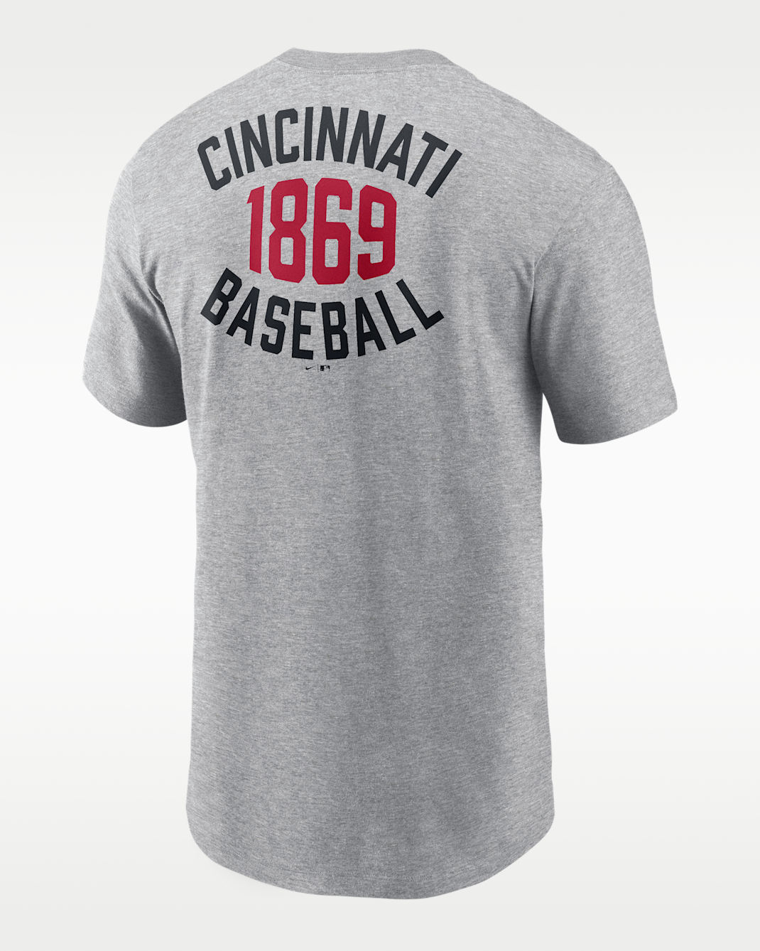 Cincinnati Reds Cooperstown 2-Hit Large Logo Men's Nike MLB T-Shirt