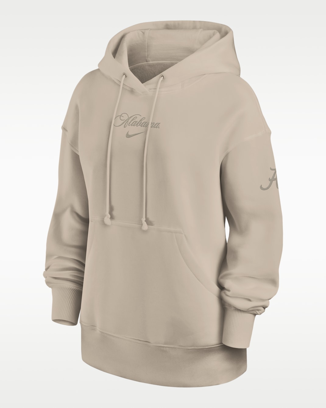 Alabama Neutral Stance Collection Phoenix Women's Nike College Oversized Pullover Hoodie - Tan/Beige