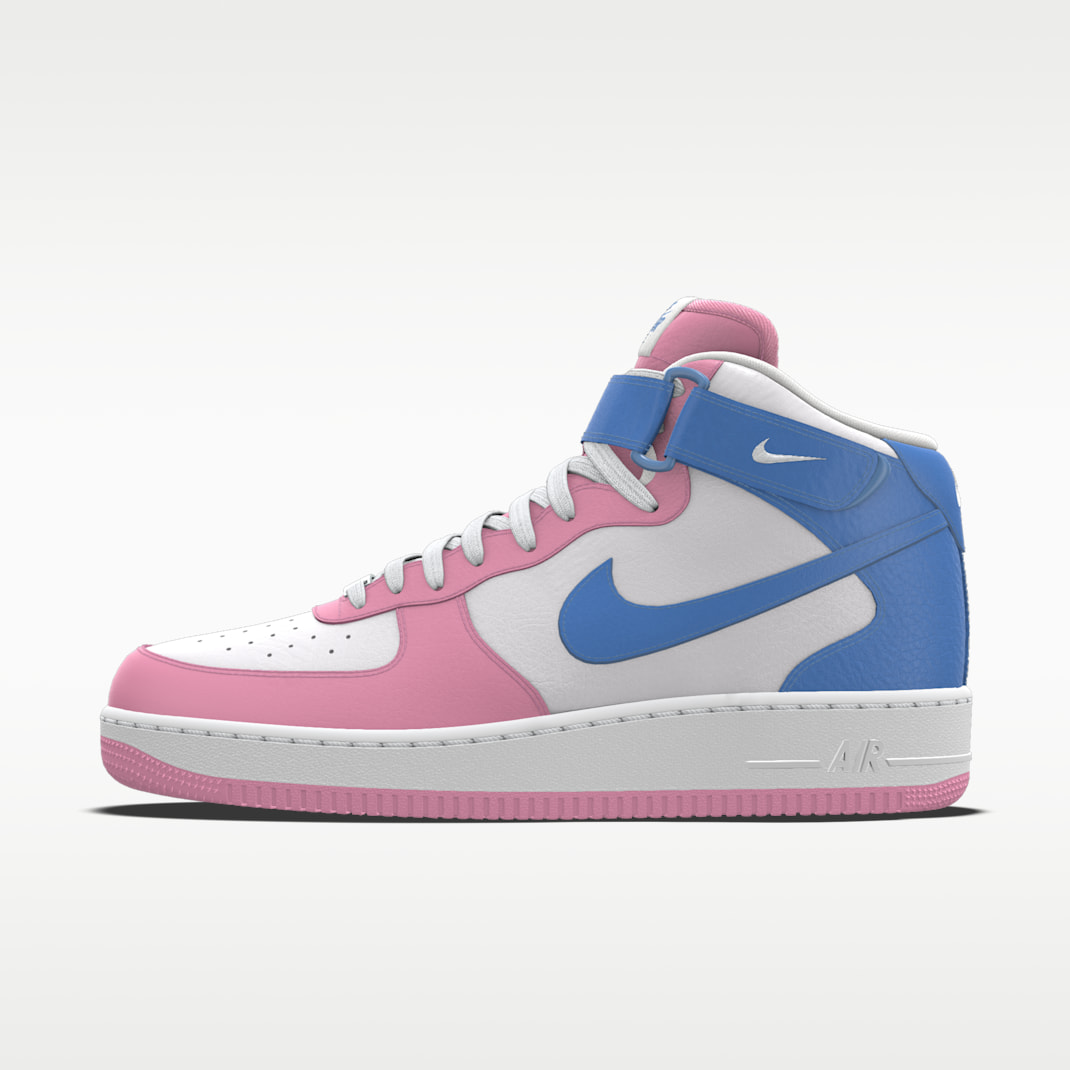 Nike Air Force 1 Mid By You personalisierbarer Damenschuh - Multi-Color/Multi-Color/Multi-Color