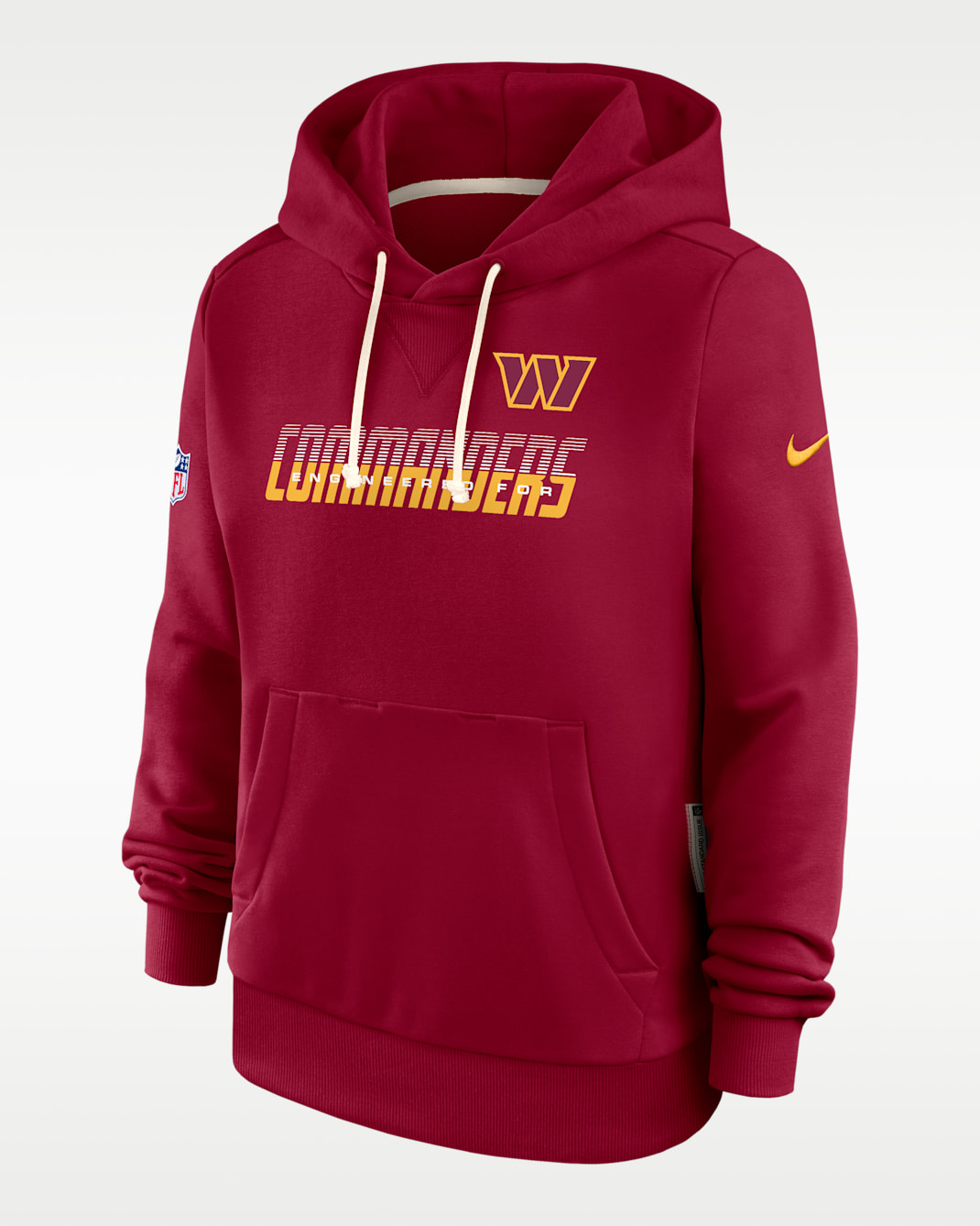 Washington Commanders Sideline Standard Issue Women's Nike Dri-FIT NFL Pullover Hoodie - Burgundy