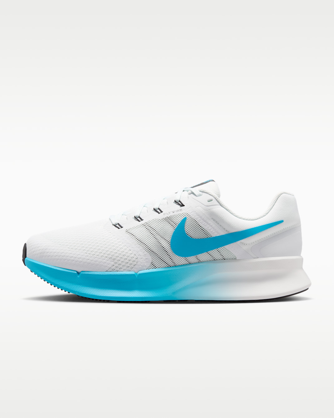 Nike Run Swift 3 Men's Road Running Shoes - Off White/Black/Light Current Blue