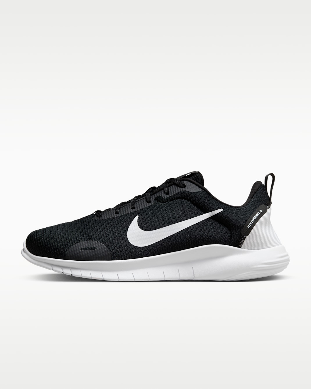 Nike Flex Experience Run 12 Men's Road Running Shoes (Extra Wide) - Black/Dark Smoke Grey/White