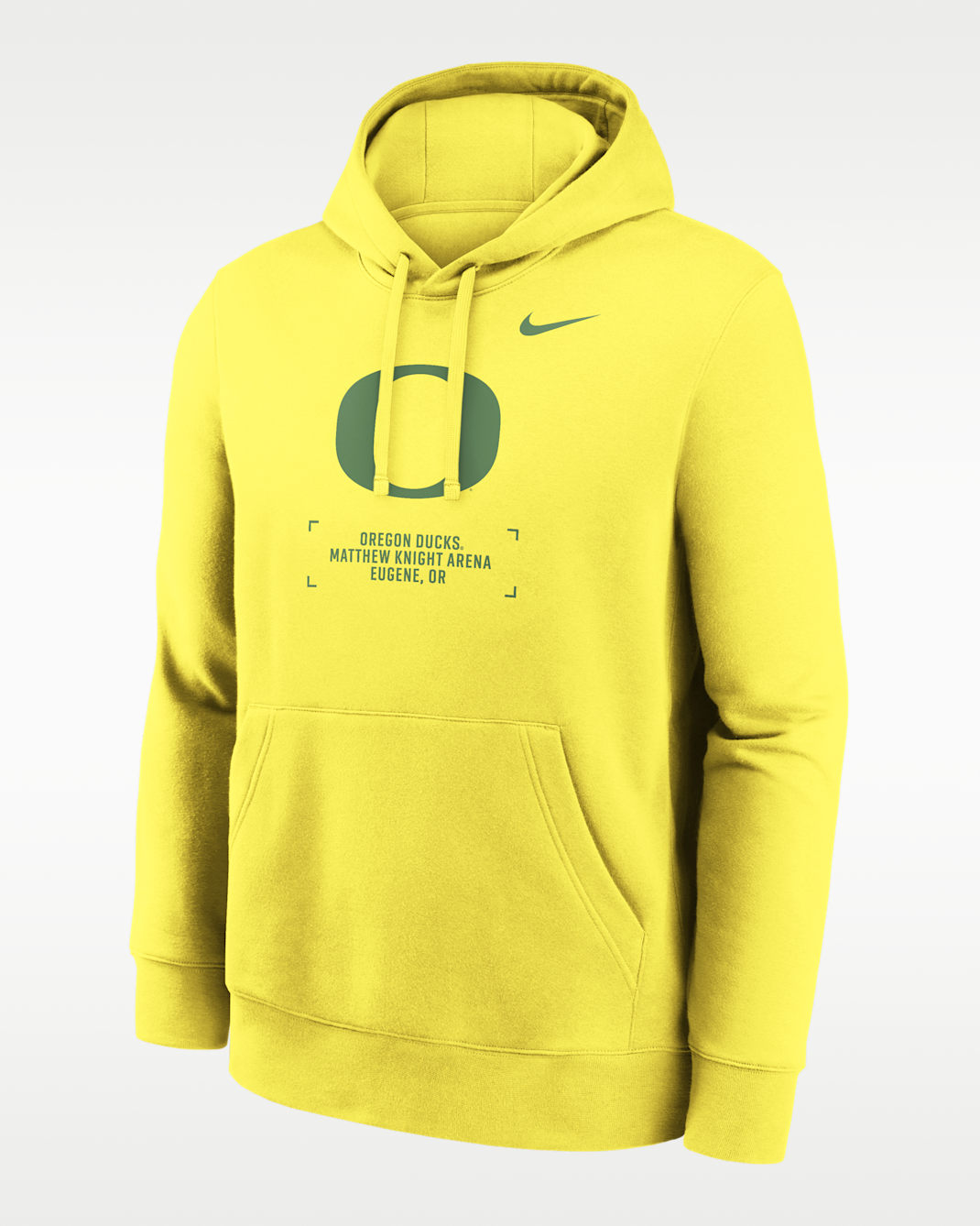 Oregon Club Basketball 2-Hit Men's Nike College Pullover Hoodie - Yellow
