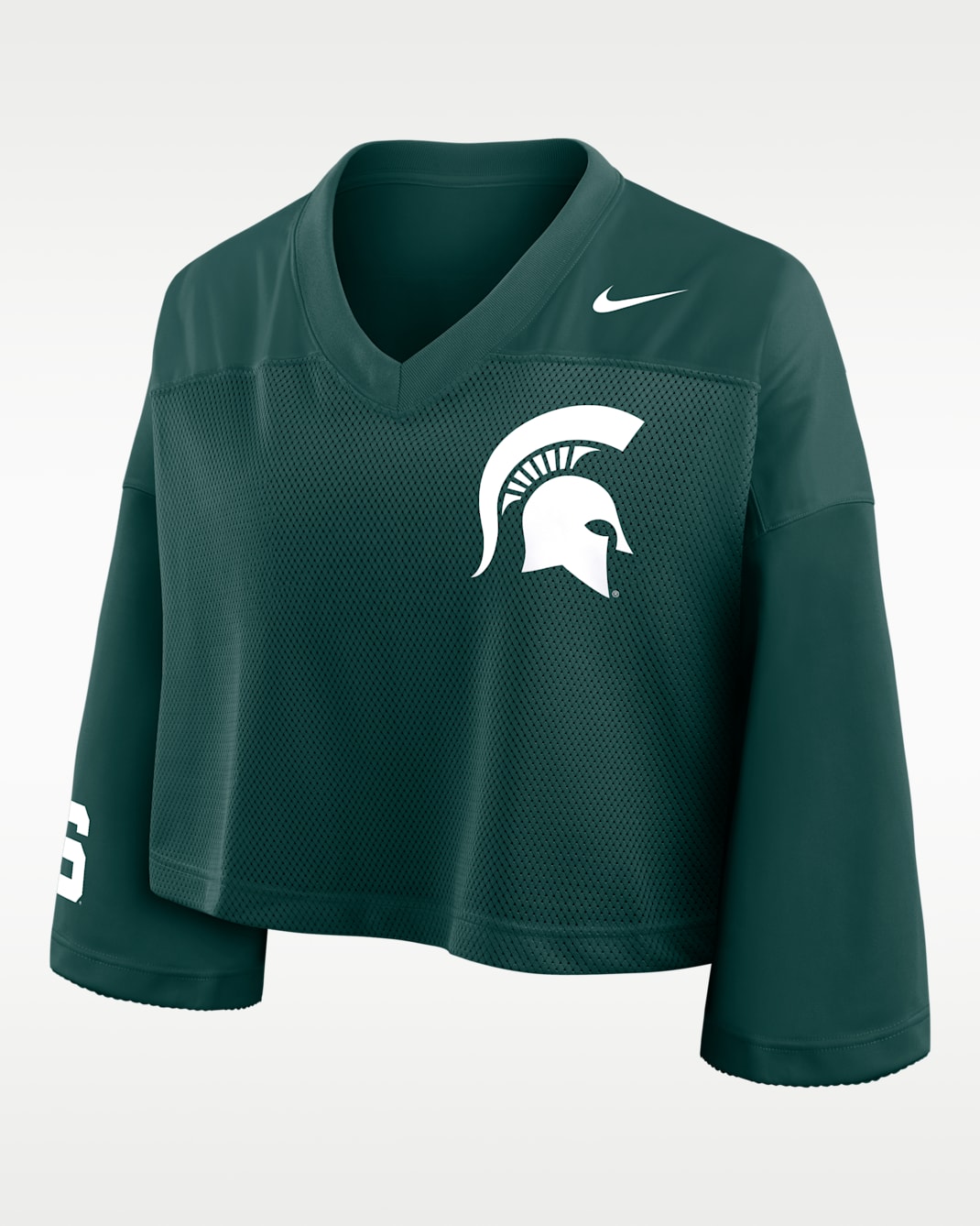Michigan State Jersey Women's Nike Dri-FIT College Cropped Top - Green