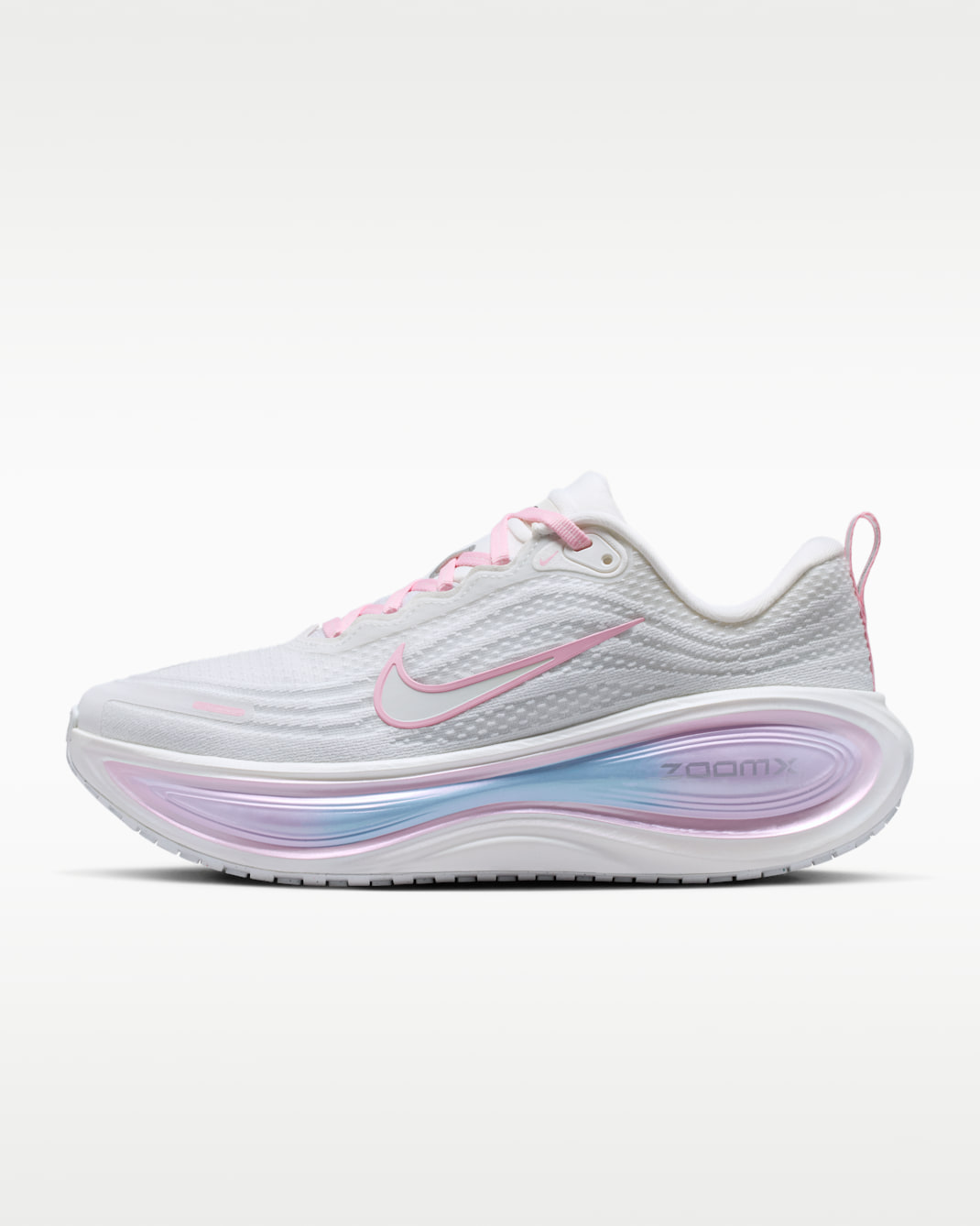 Tenis de correr en pavimento para mujer Nike Vomero Plus - Blanco cumbre/Sombrío apagado/Plata metalizado/Blanco cumbre