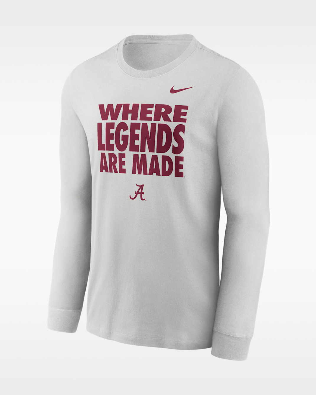 Alabama Sideline Slogan Men's Nike Dri-FIT College Long-Sleeve T-Shirt - Photon Dust