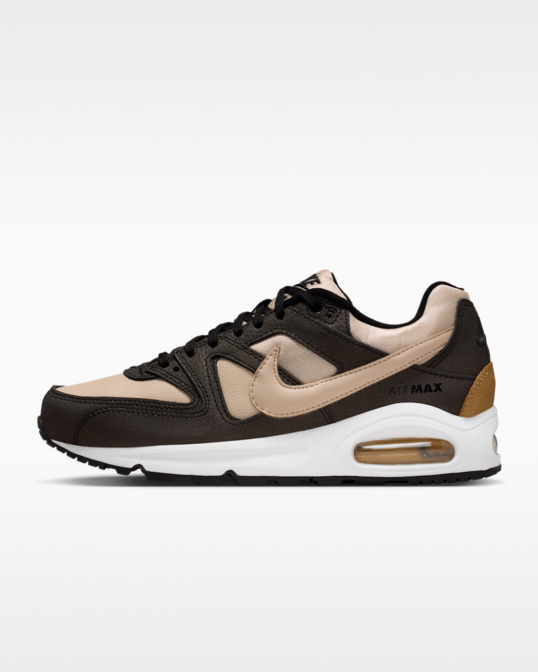 Nike Air Max Command Premium Women's Shoes - Oatmeal/Black/Metallic Gold Star/Oatmeal