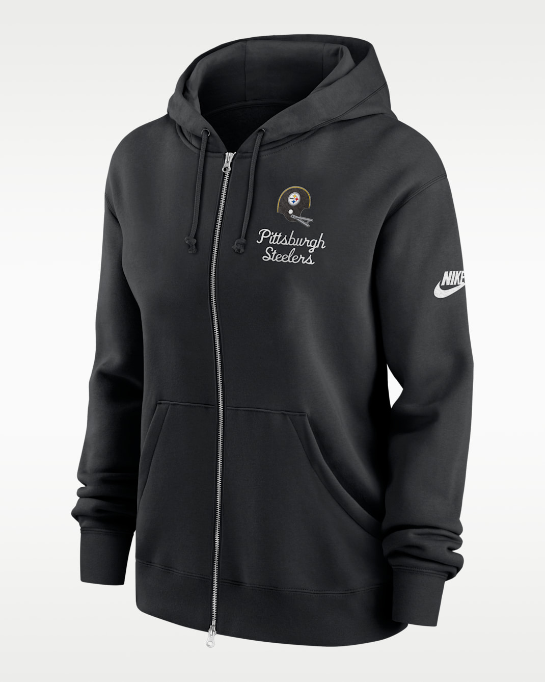 Pittsburgh Steelers Phoenix Rewind Women's Nike NFL Full-Zip Hoodie - Black