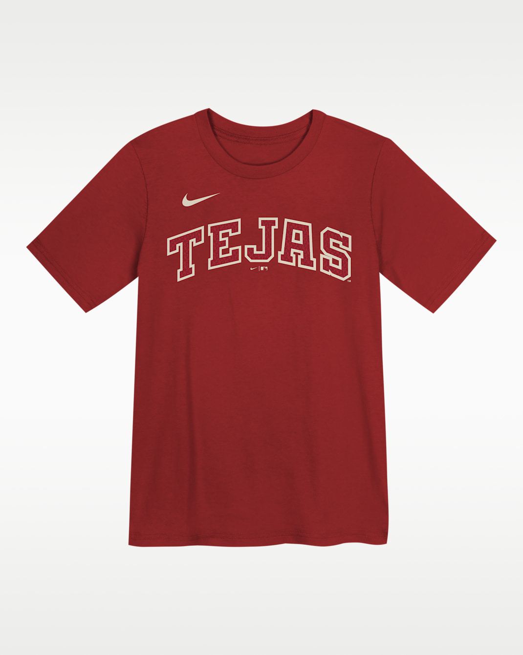 Playera Nike de la MLB para niños talla pequeña Corey Seager Texas Rangers City Connect - Rojo