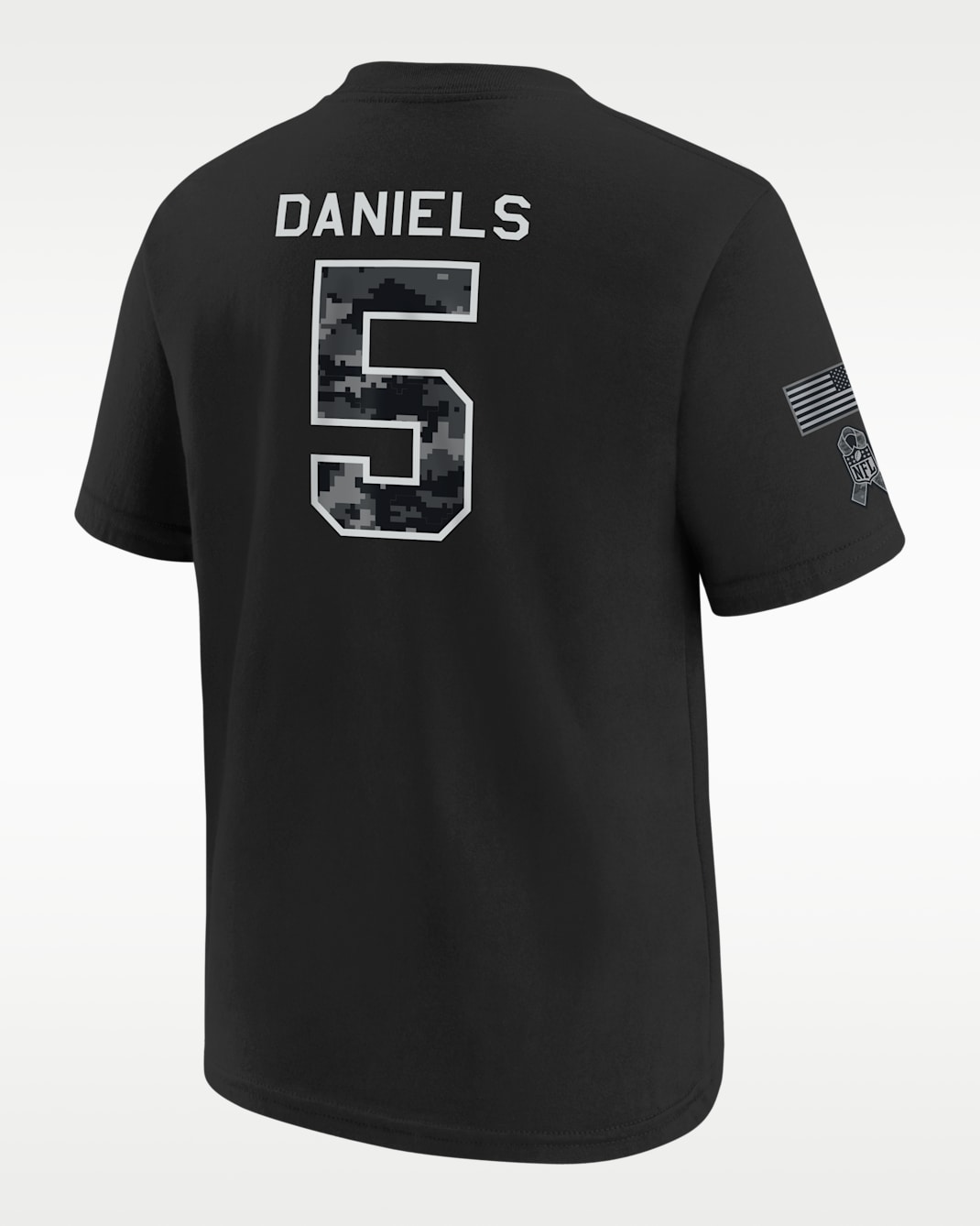 Jayden Daniels Washington Commanders Salute to Service Big Kids' Nike NFL T-Shirt