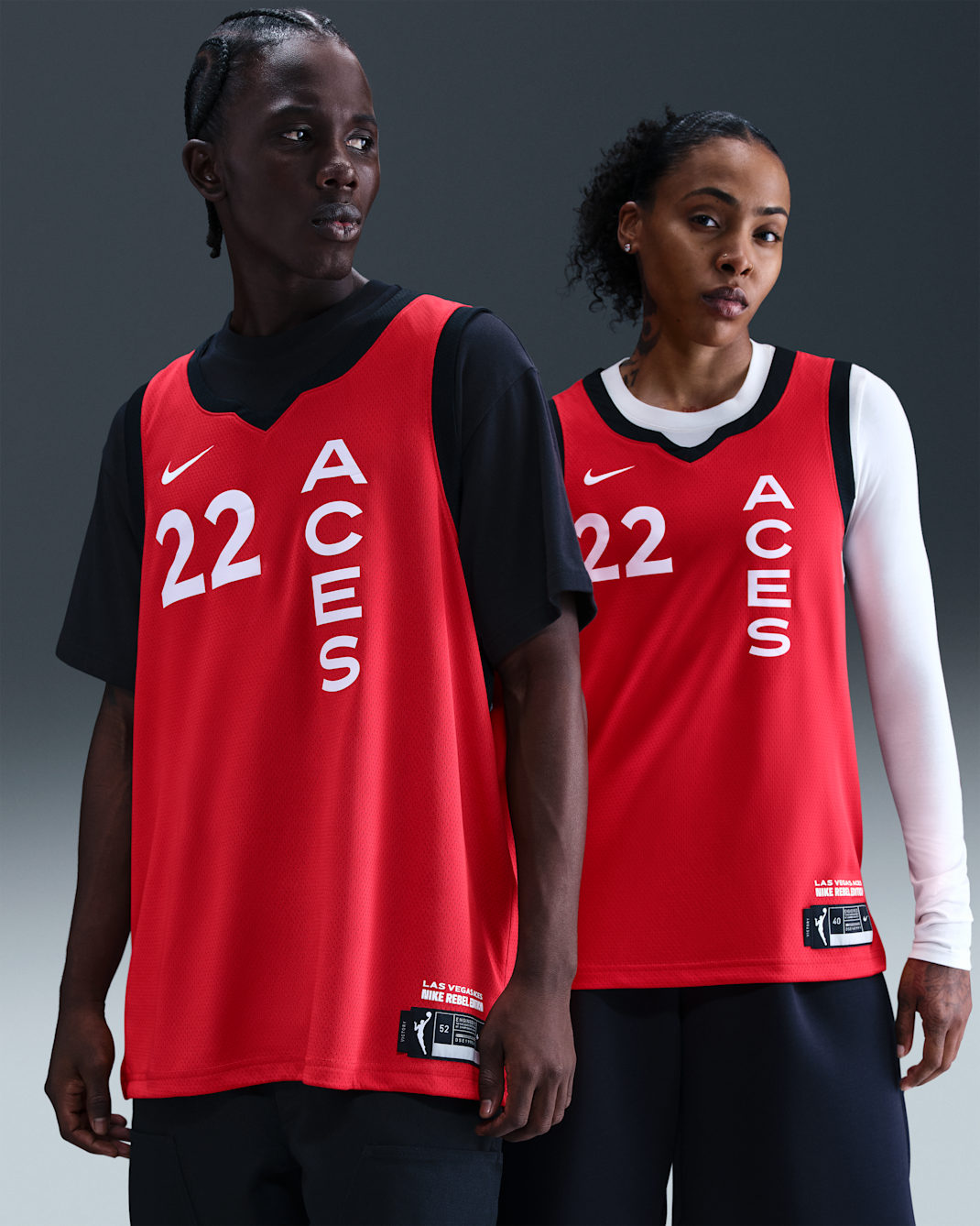 Jersey Nike Dri-FIT de la WNBA Victory A'ja Wilson Las Vegas Aces 2024 Rebel Edition - Rojo universitario