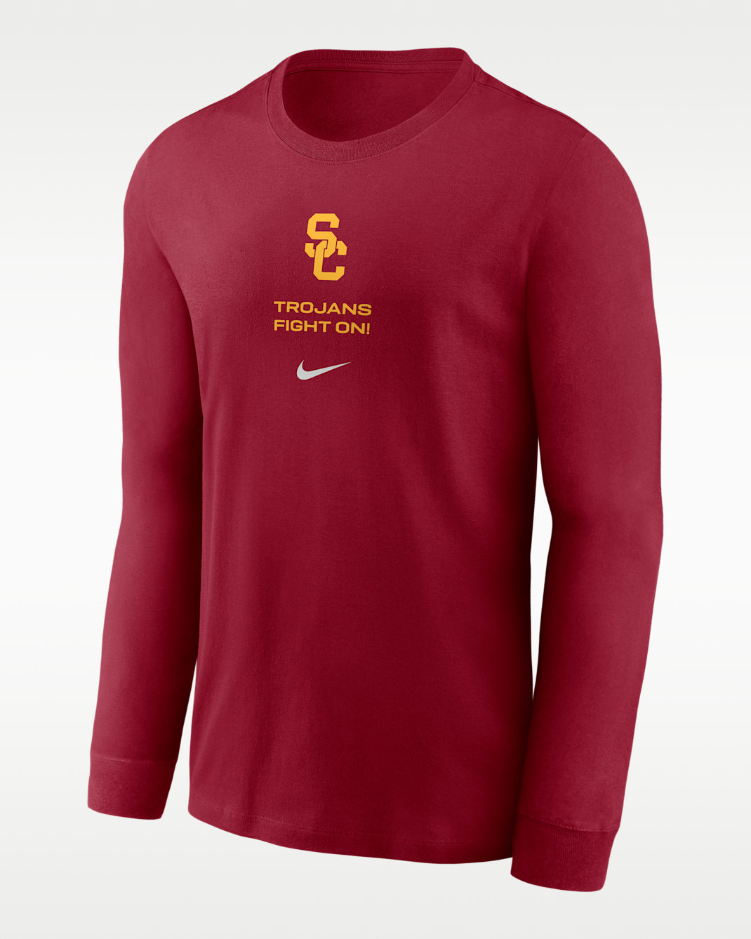 USC Sideline Men's Nike Dri-FIT College Long-Sleeve T-Shirt - Team Crimson