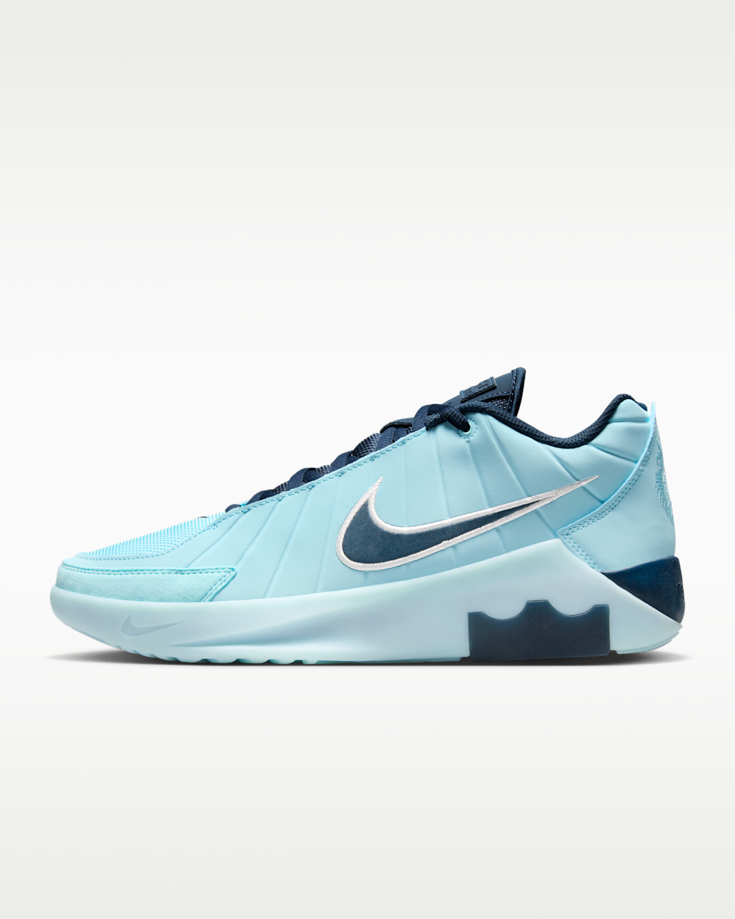 LeBron Witness 9 Basketball Shoes - Glacier Ice/Glacier Blue/Metallic Silver/Armoury Navy