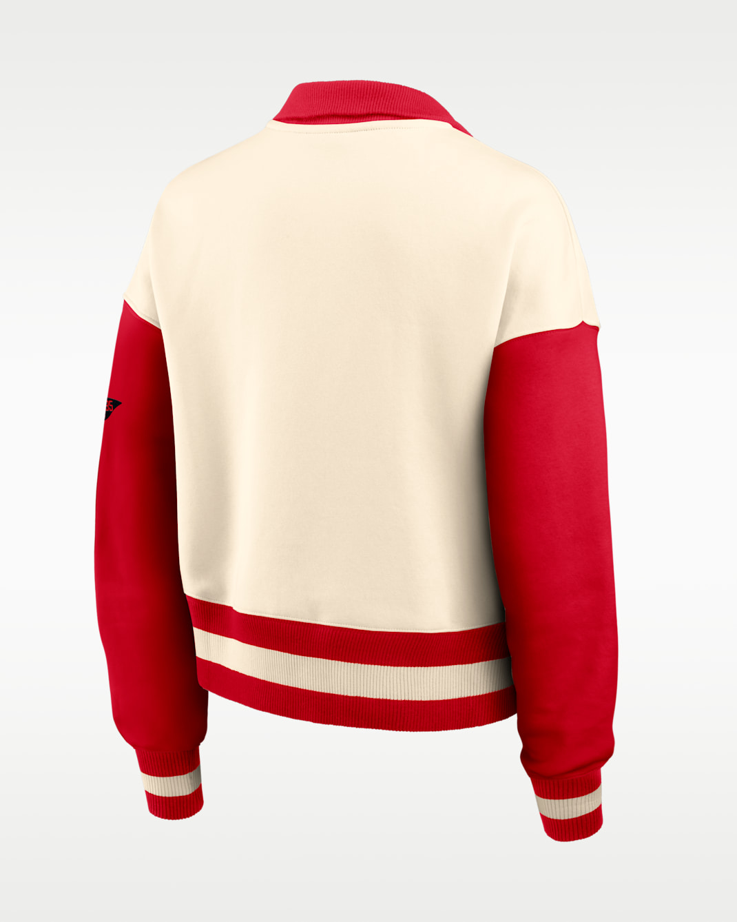 Georgia Legacy Women's Nike College Cropped Oversized 1/4-Zip Crew