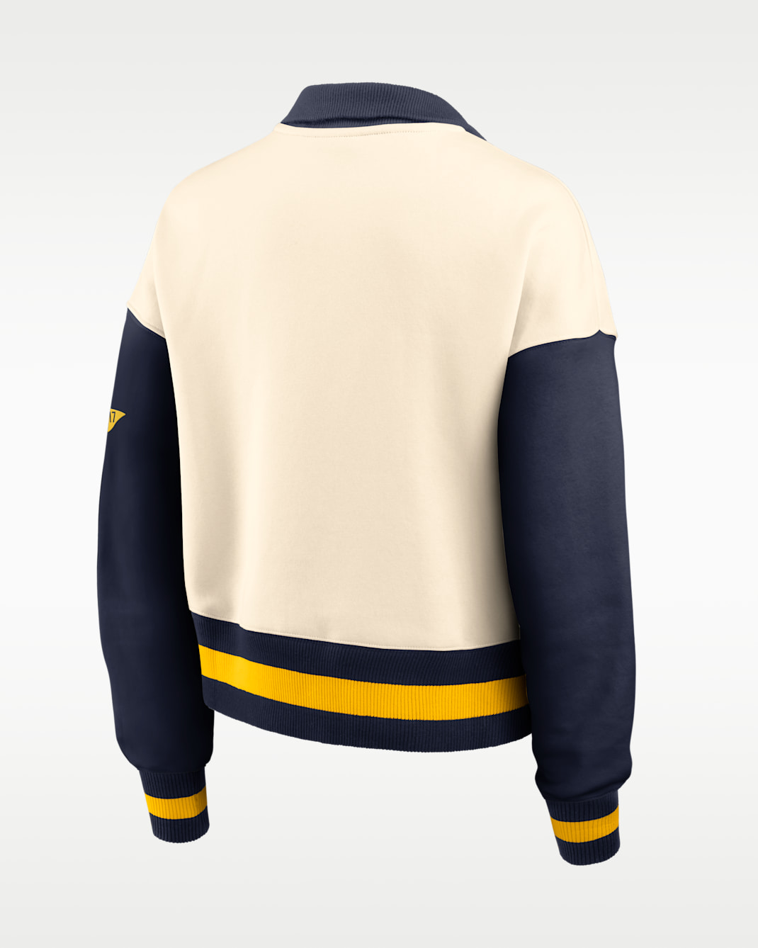 Michigan Legacy Women's Nike College Cropped Oversized 1/4-Zip Crew