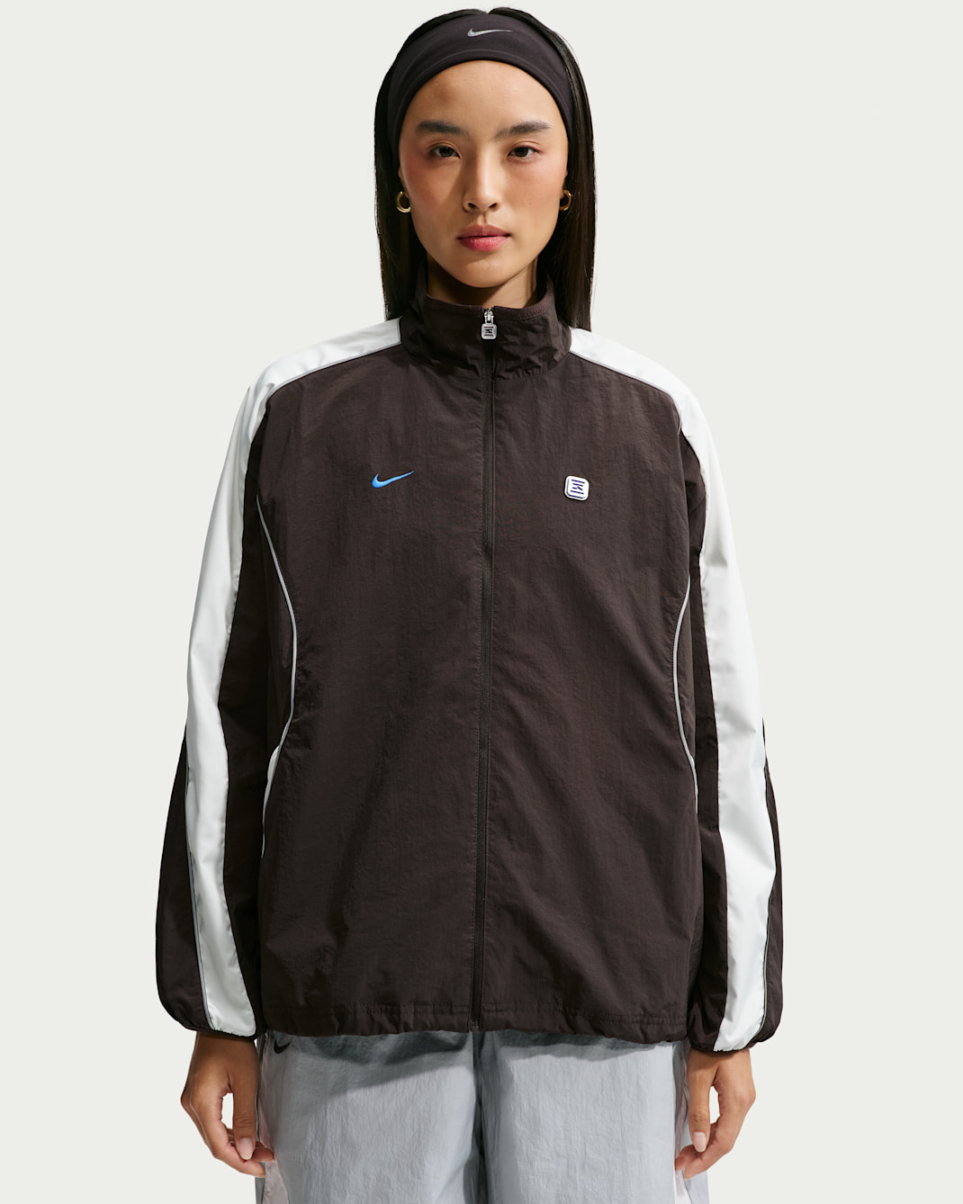Nike Sportswear Women's Woven Jacket - Velvet Brown/Sail/Sail