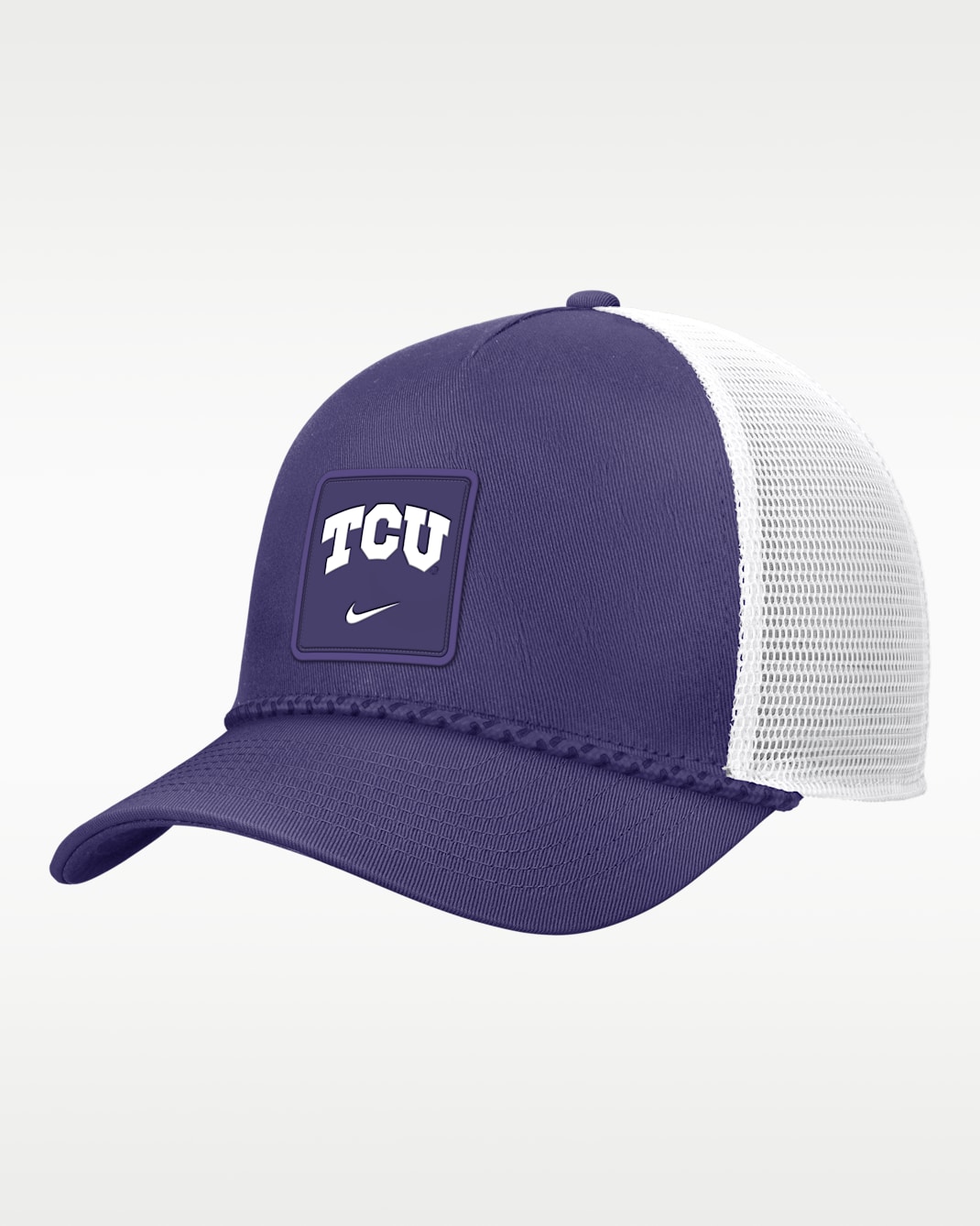 TCU Sideline Rope Men's Nike College Trucker Adjustable Hat - Purple
