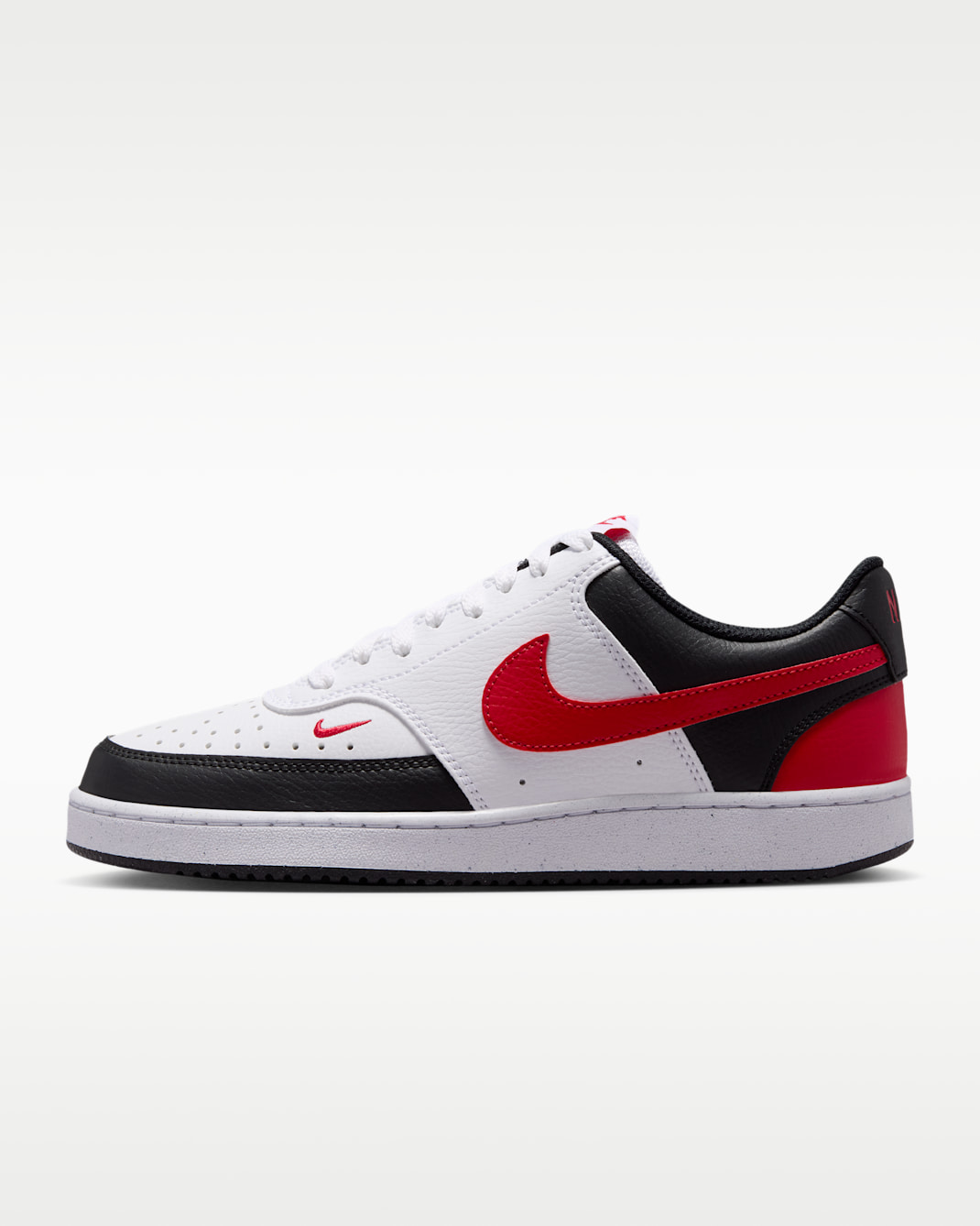 Tenis para mujer Nike Court Vision Low Next Nature - Blanco/Negro/Rojo universitario