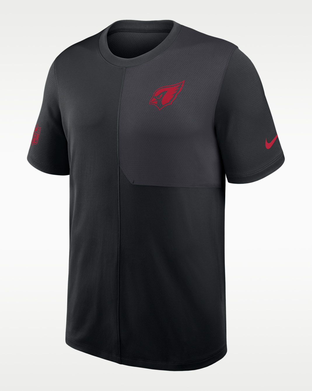 Playera Nike Dri-FIT NFL para hombre Arizona Cardinals Sideline Coach - Negro