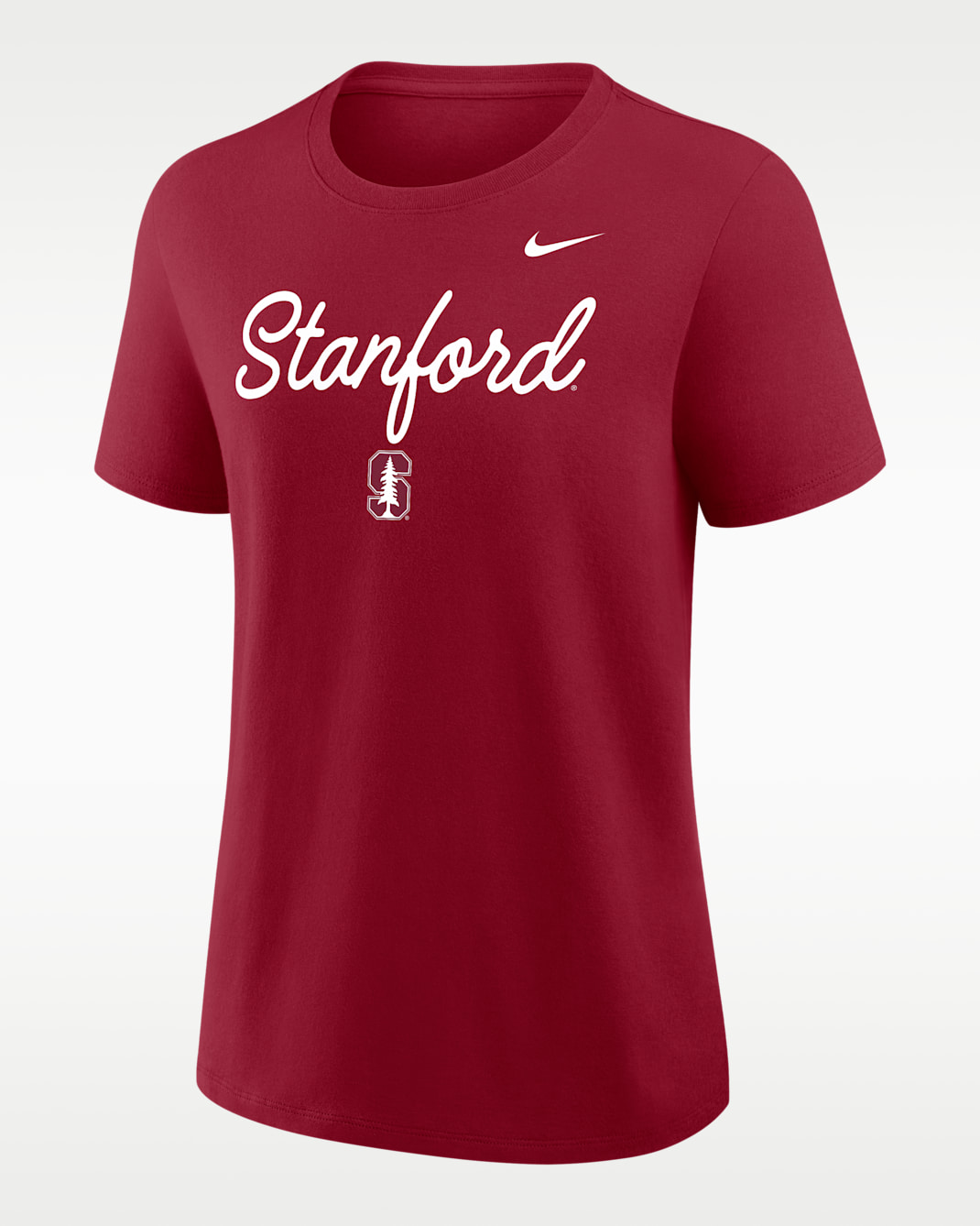 Stanford Script Mantra Logo Women's Nike College T-Shirt - Crimson