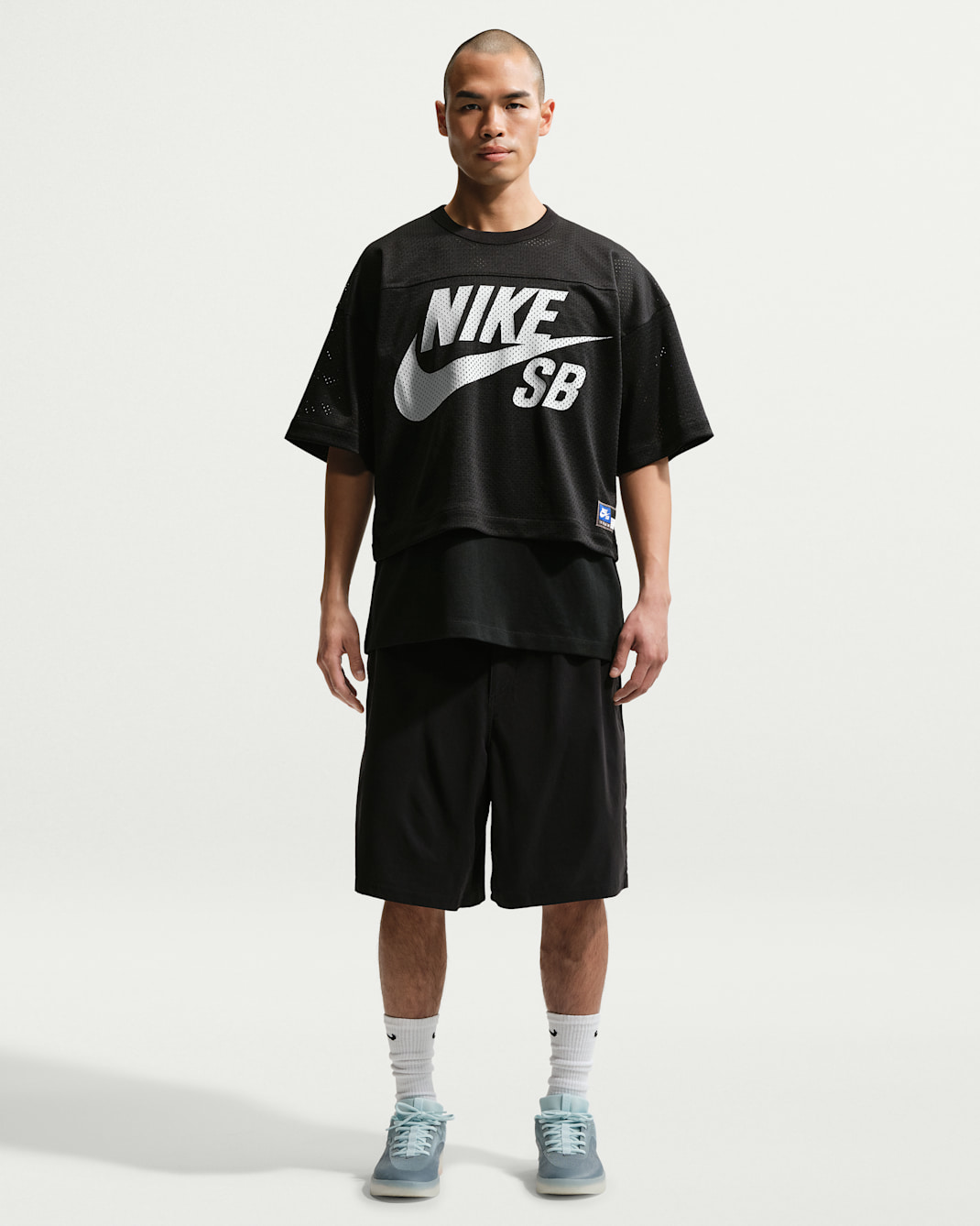Shorts da skateboard Nike SB - Nero/Bianco