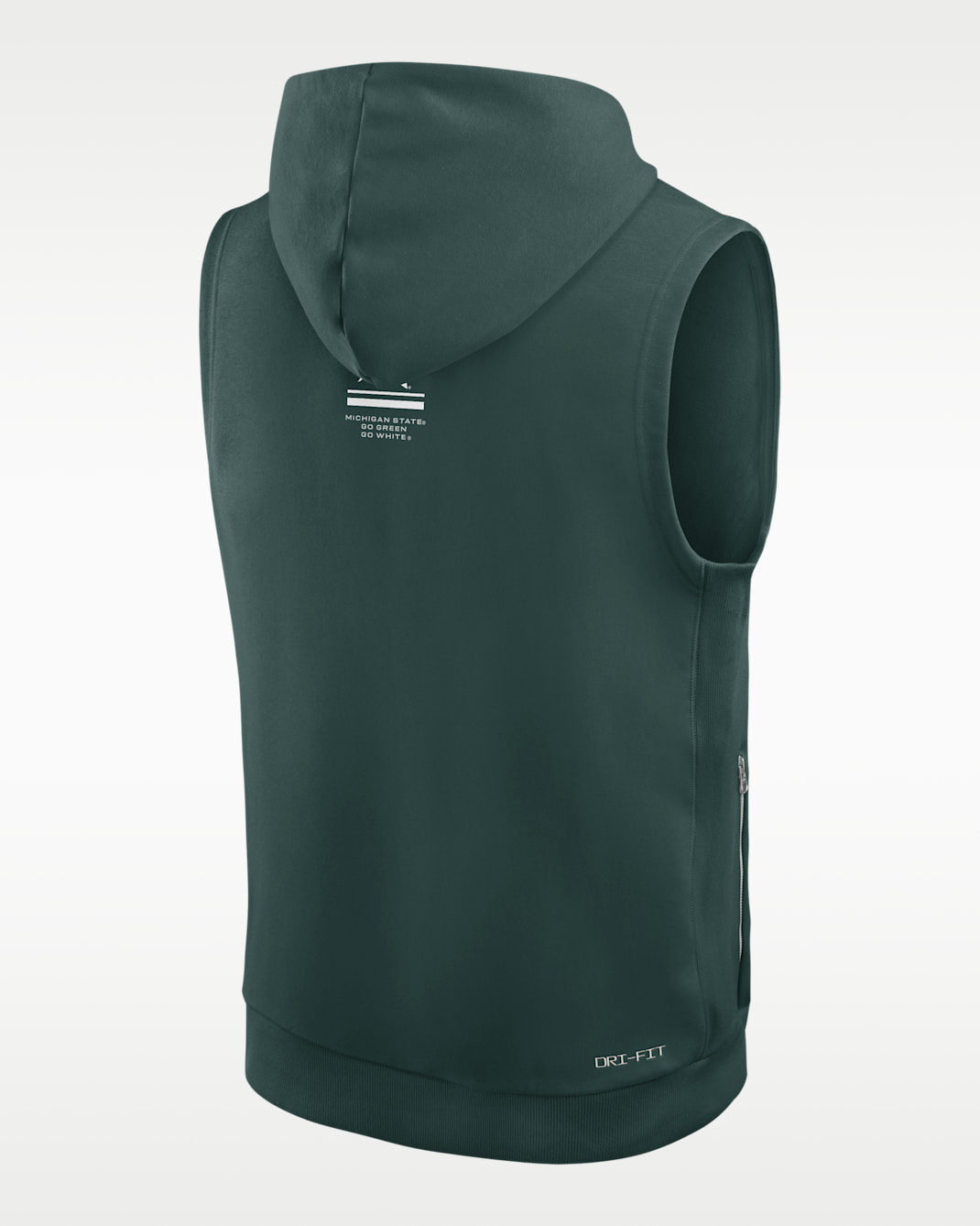 Michigan State Sideline Men's Nike Dri-FIT College Sleeveless Pullover Hoodie
