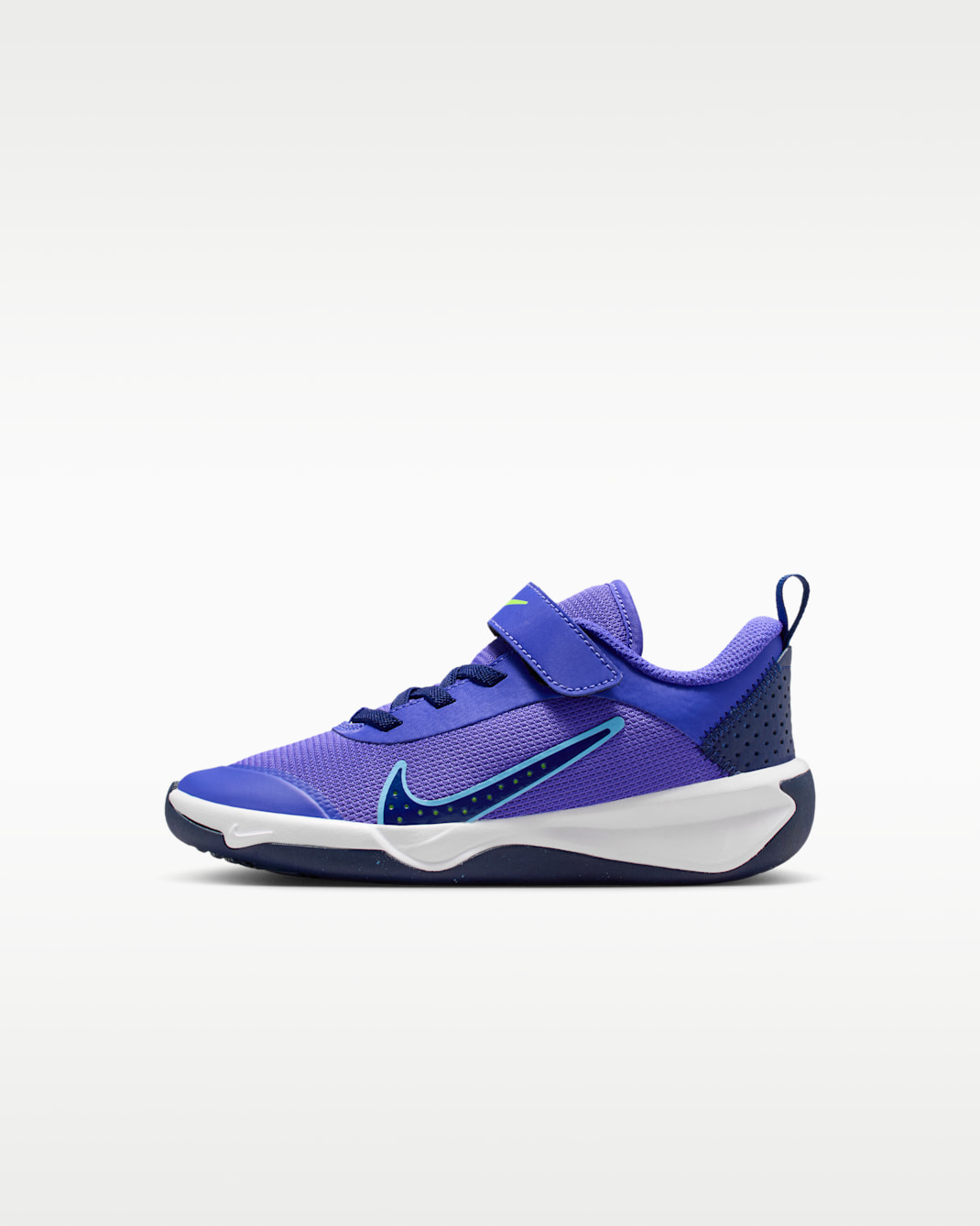 Nike Omni Multi-Court Little Kids' Shoes - Persian Violet/Blue Void/Volt/University Blue