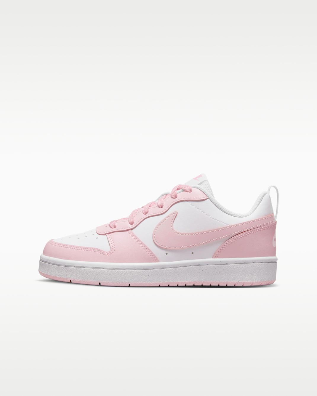 Nike Court Borough Low 2 SE Older Kids' Shoes - White/Pink Foam