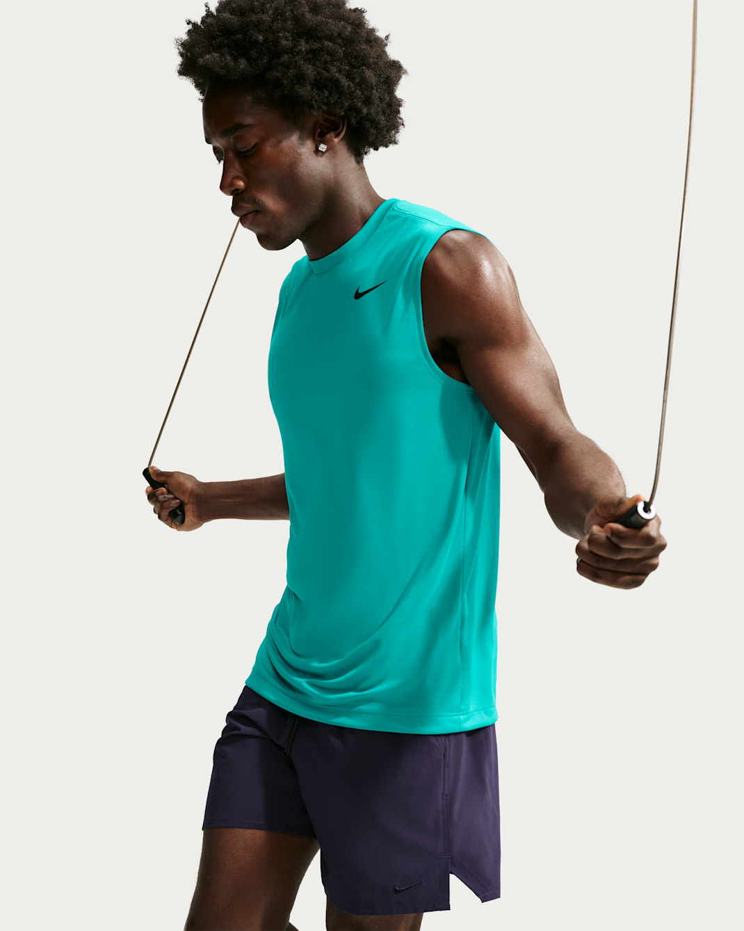 Playera Fitness sin mangas para hombre Nike Dri-FIT Legend - Energía/Negro