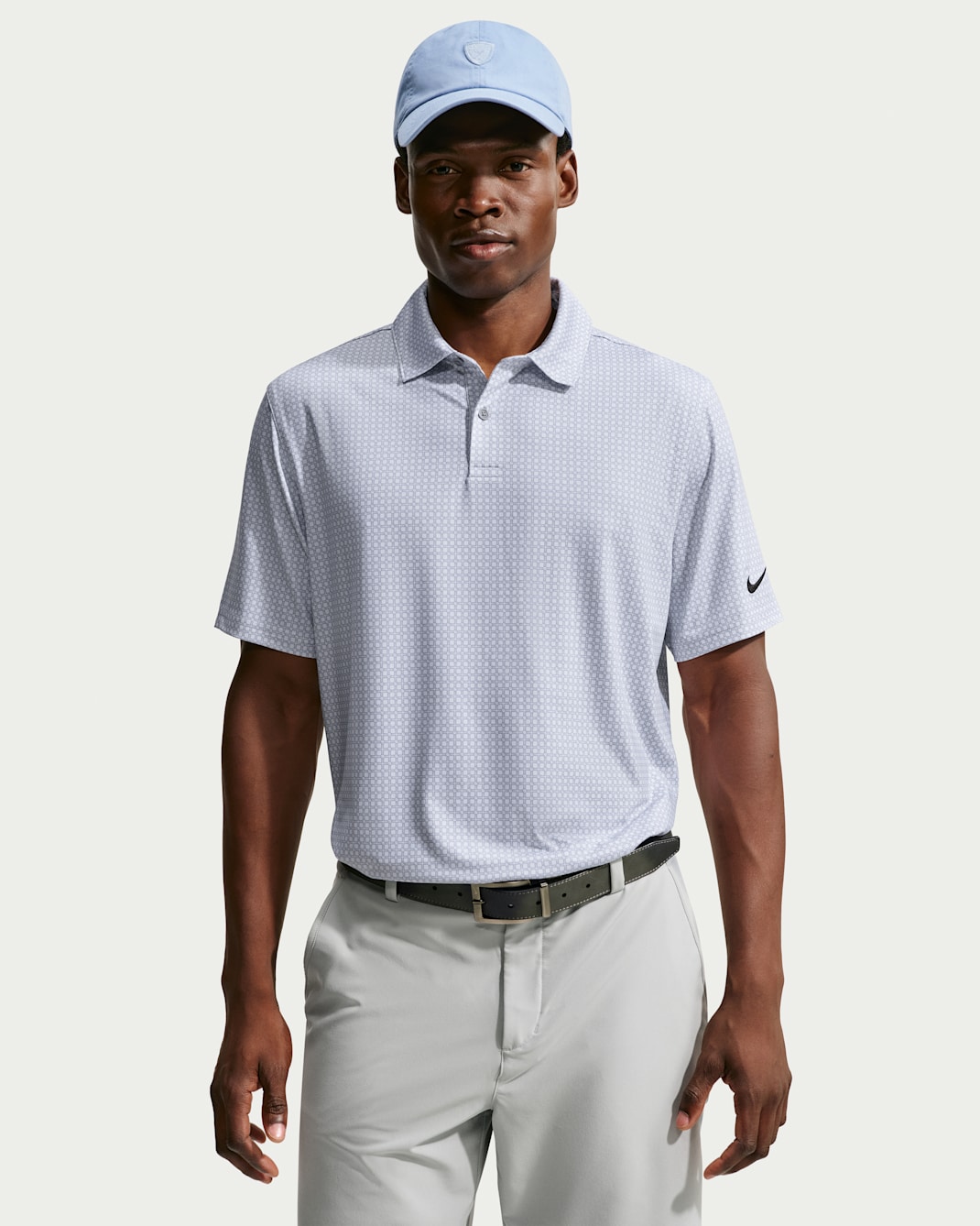 Nike Velocity Men's Dri-FIT Printed Golf Polo - Wolf Grey/Wolf Grey/Black