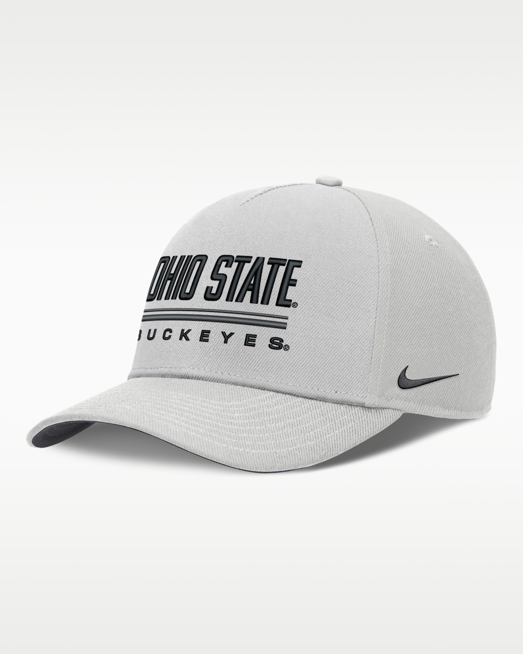 Ohio State Sideline Practice Rise Men's Nike Dri-FIT College Adjustable Hat - Grey