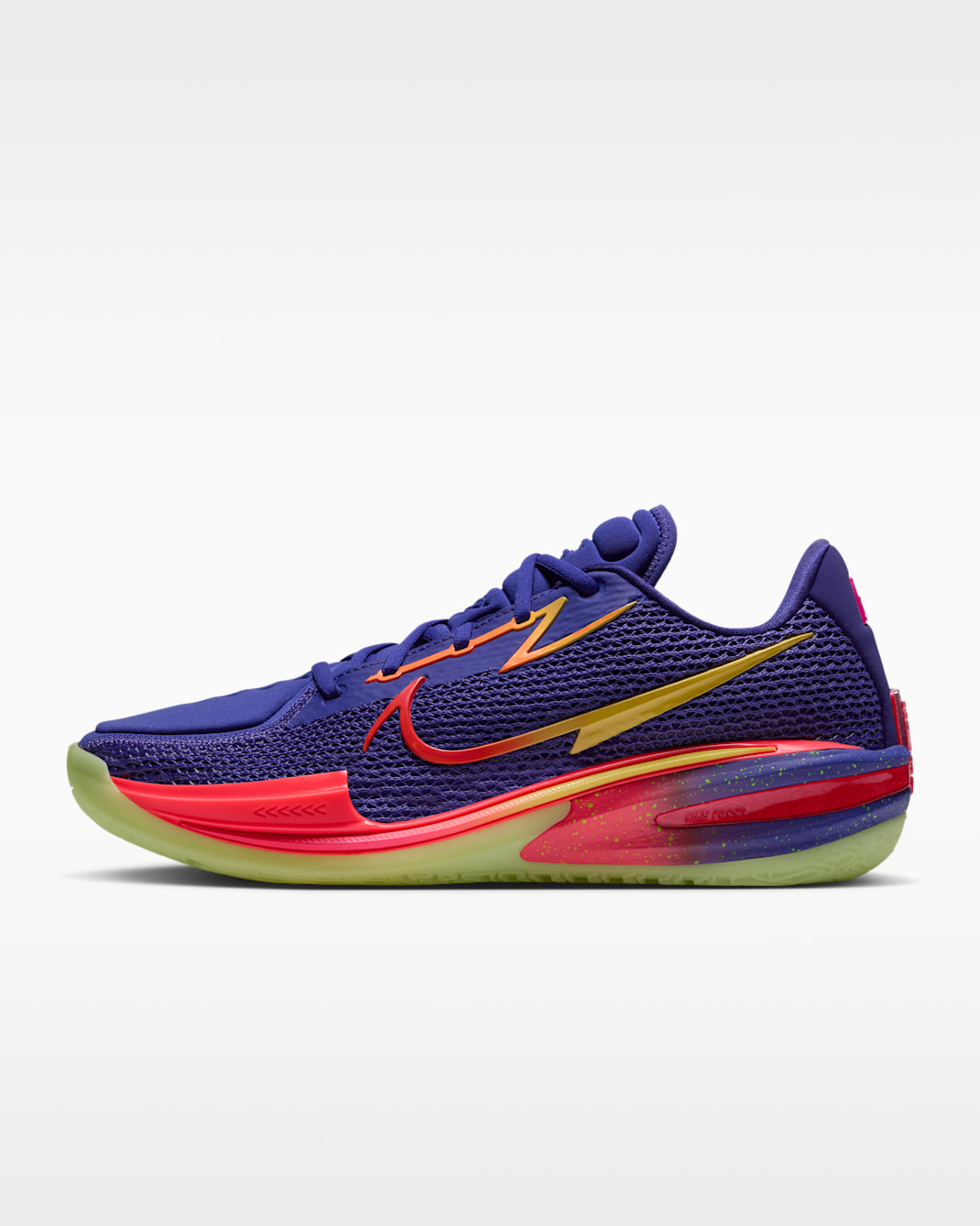 Tenis de básquetbol Nike G.T. Cut - Morado cometa/Oro topacio/Ponche cálido/Fucsia láser