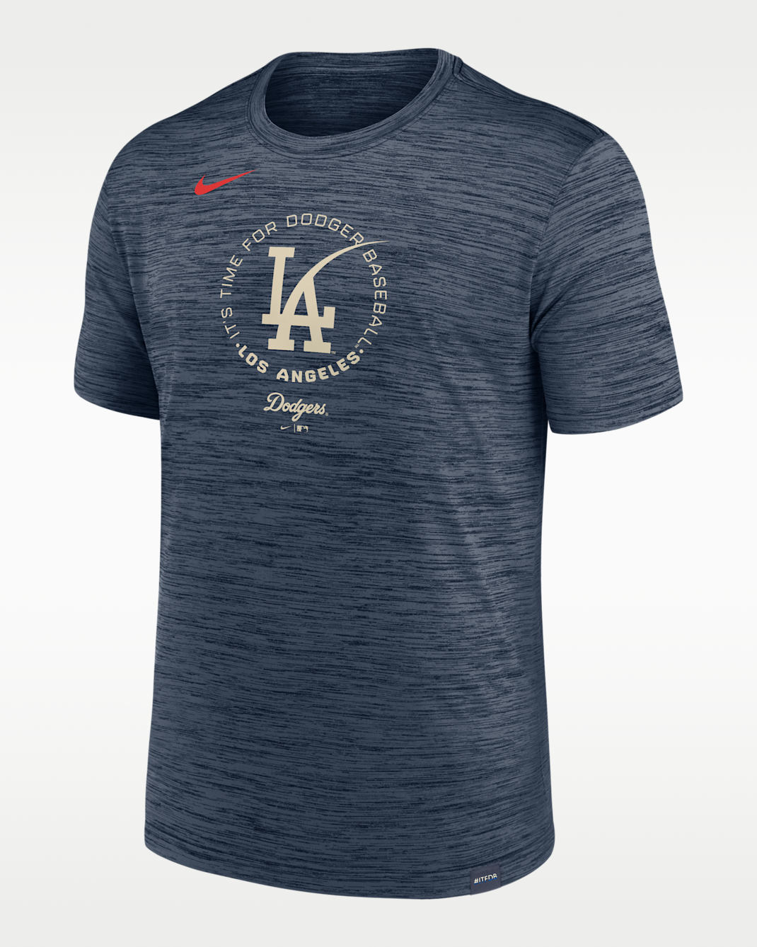 Playera Nike de la MLB Velocity para hombre Los Angeles Dodgers - Trueno azul