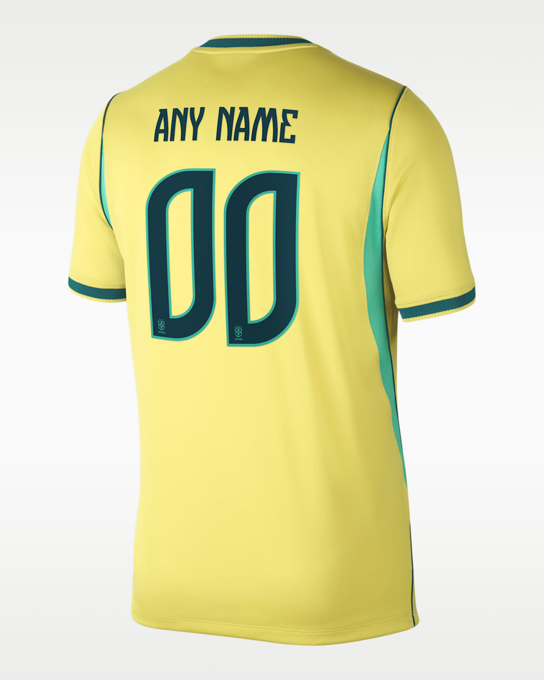 Jersey By You de fútbol Nike Dri-FIT Replica personalizable para hombre Brasil local 2026 Stadium - Canario