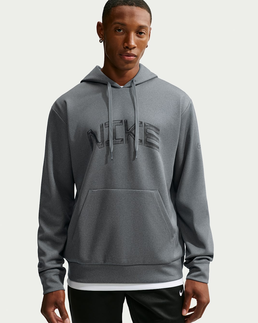 Sudadera con gorro Dri-FIT con protección contra los rayos UV para hombre Nike Flex - Gris humo/Gris hierro/Jaspeado/Negro