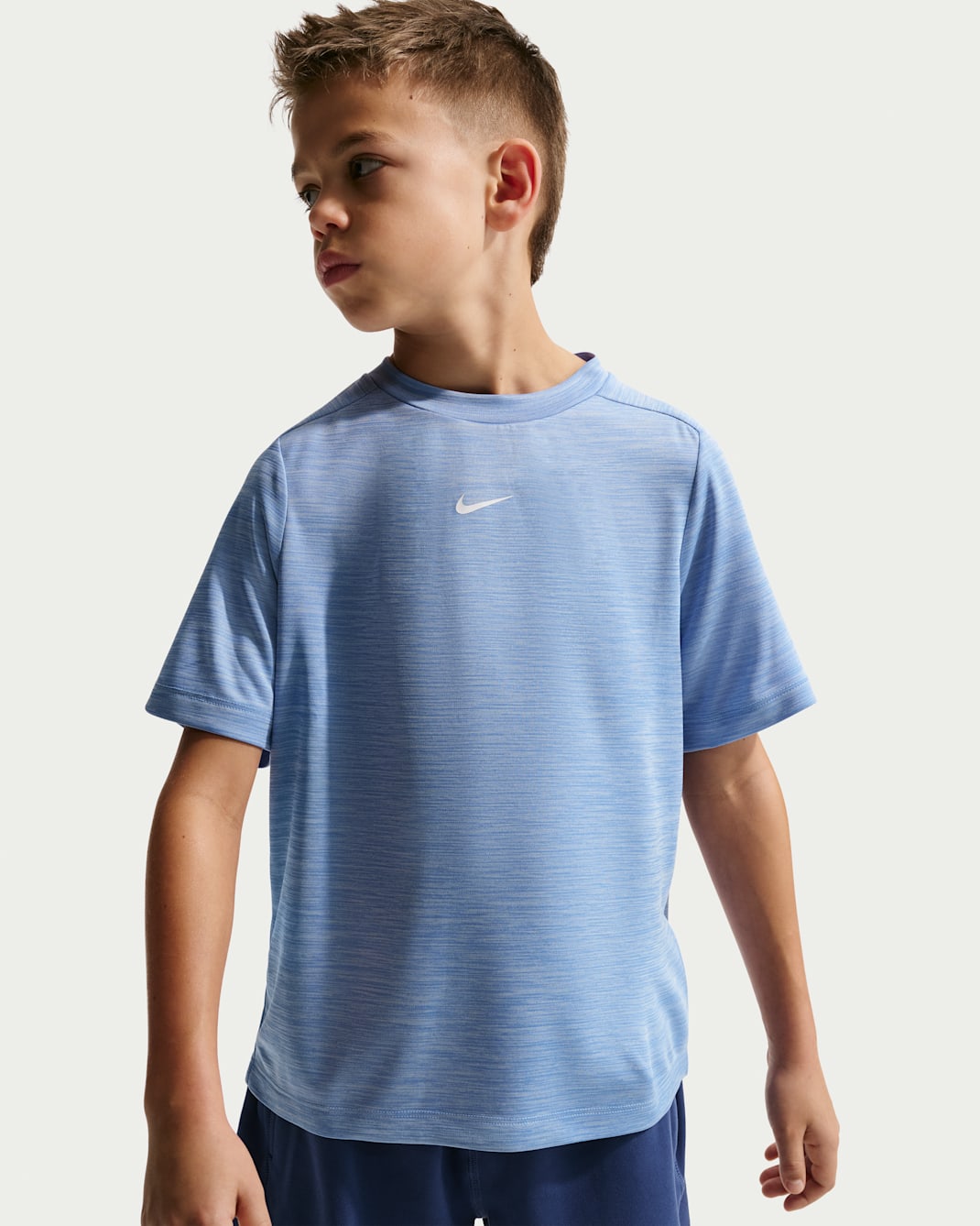 Maglia a manica corta Dri-FIT Nike Multi – Ragazzo/a - Royal Pulse/Hydrogen Blue/Heather/Bianco