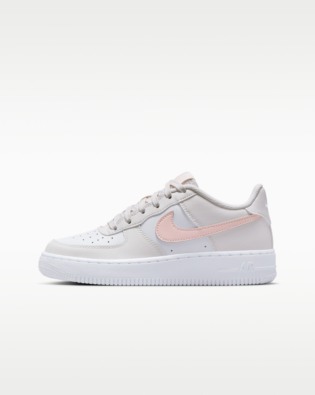 Nike Air Force 1 Big Kids' Shoes - Phantom/Summit White/Echo Pink